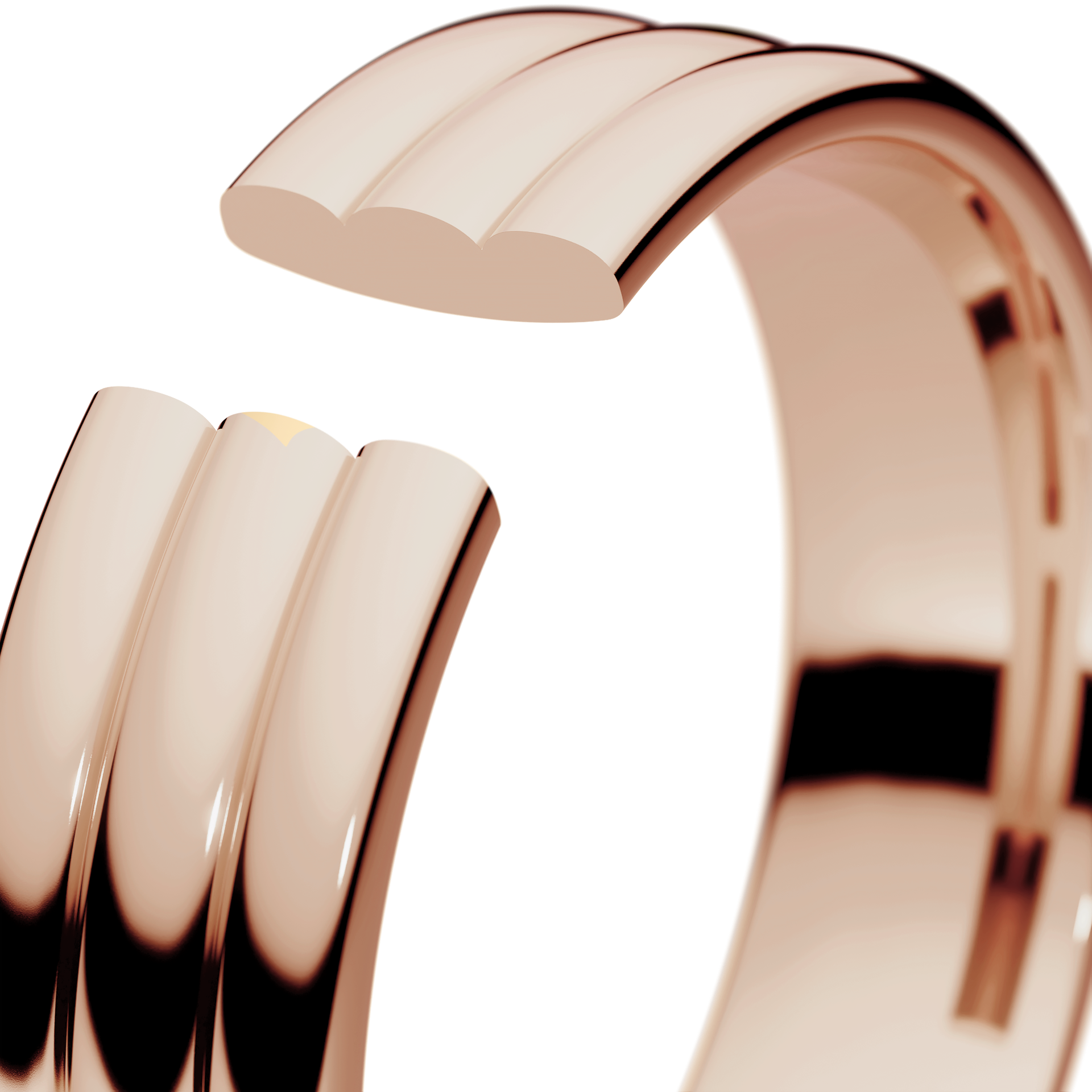Obraczki slubne modern 2 5 mm z rozowego zlota 05