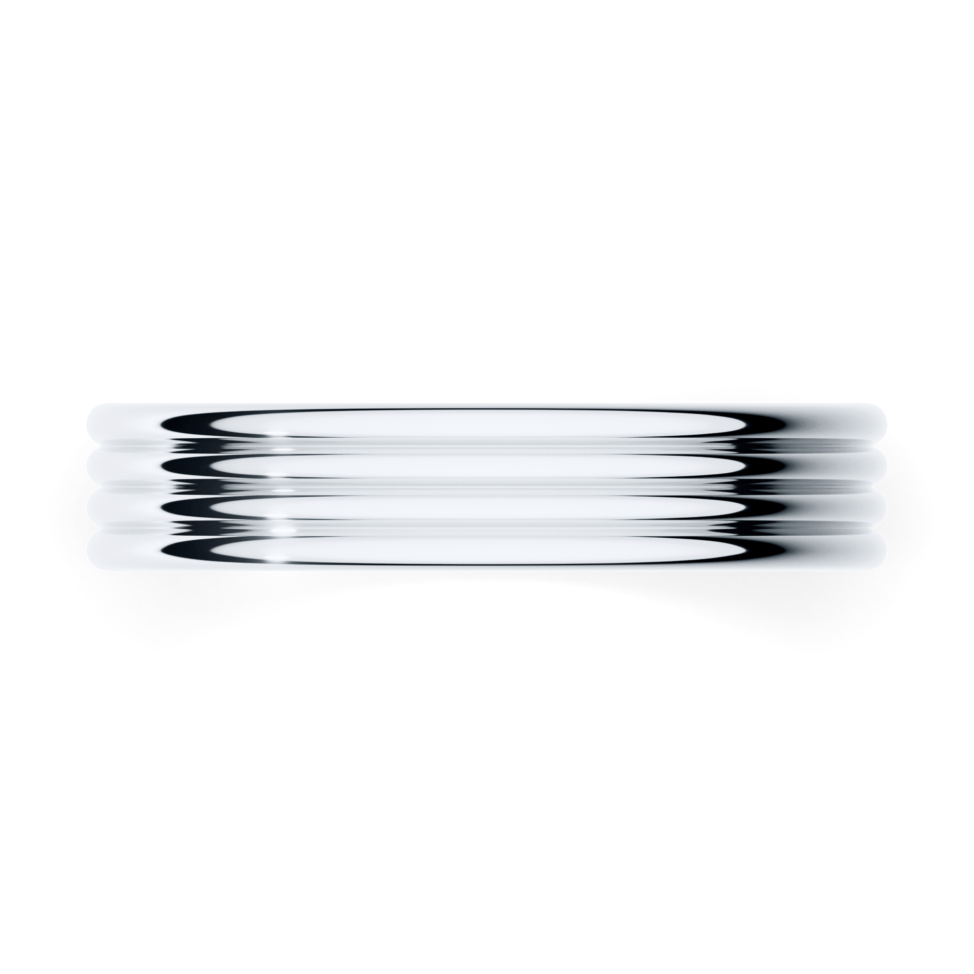 Obraczki slubne modern 3 4 mm z bialego zlota 04
