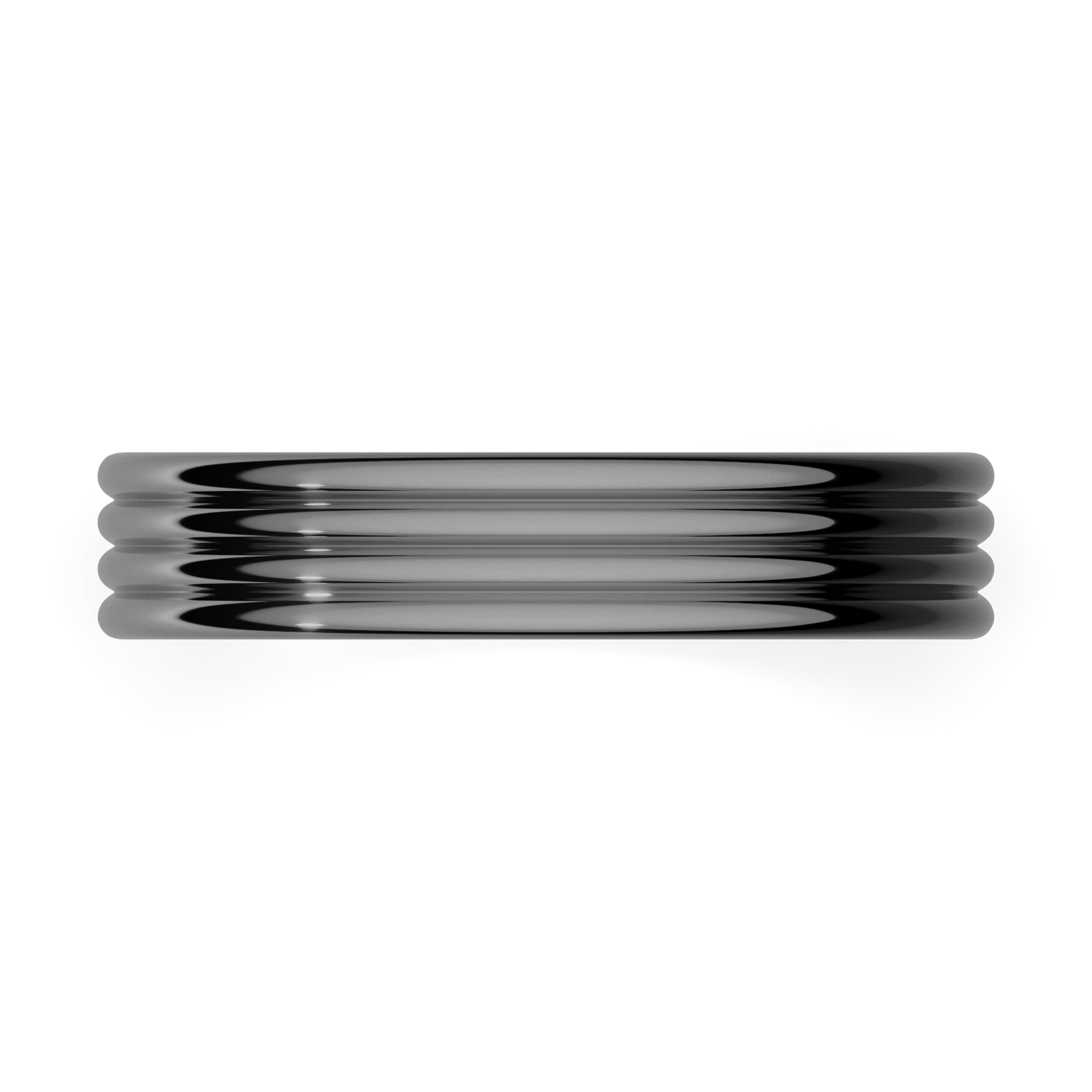 Obraczki slubne modern 3 4 mm z czarnego zlota 04