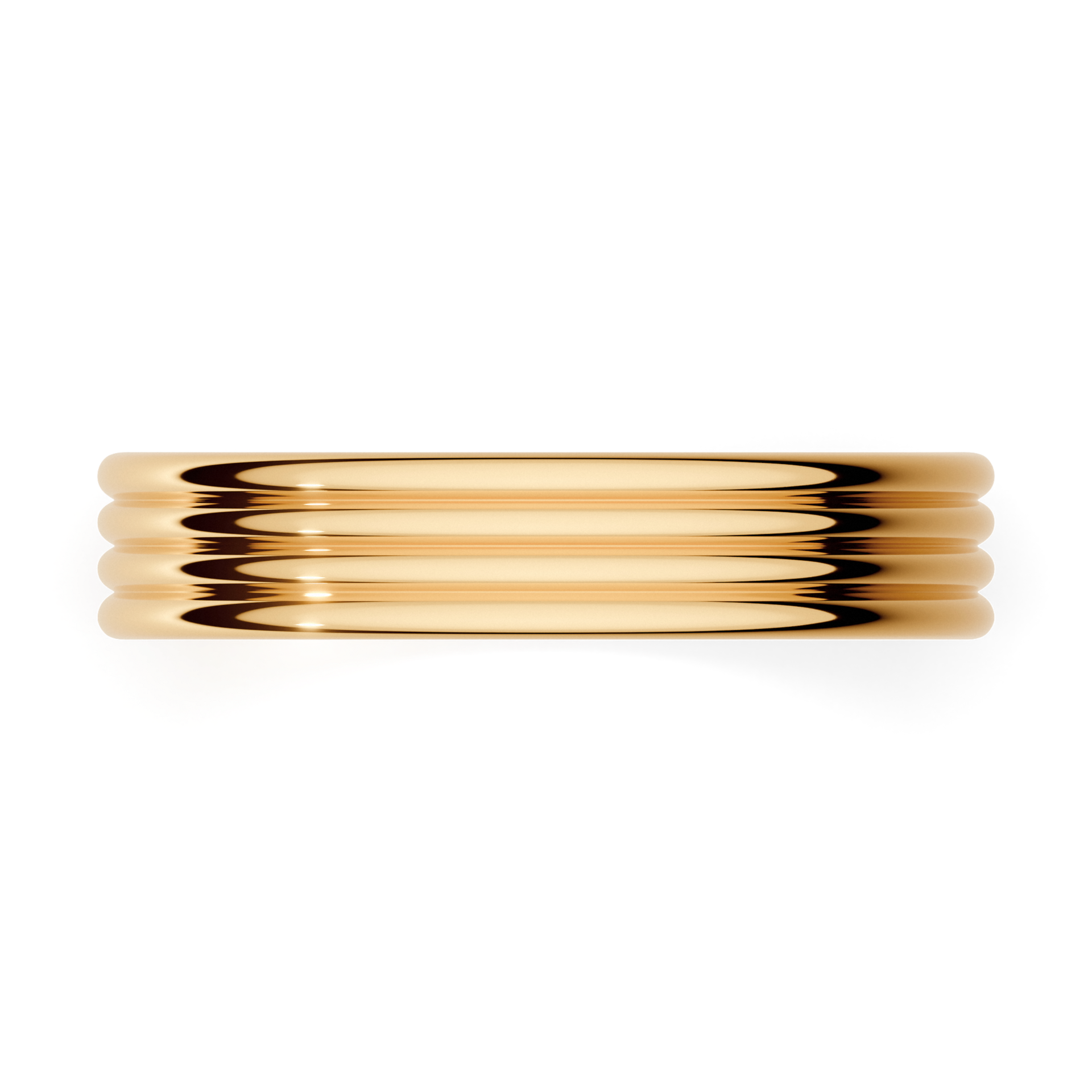 Obraczki slubne modern 3 4 mm z zoltego zlota 04