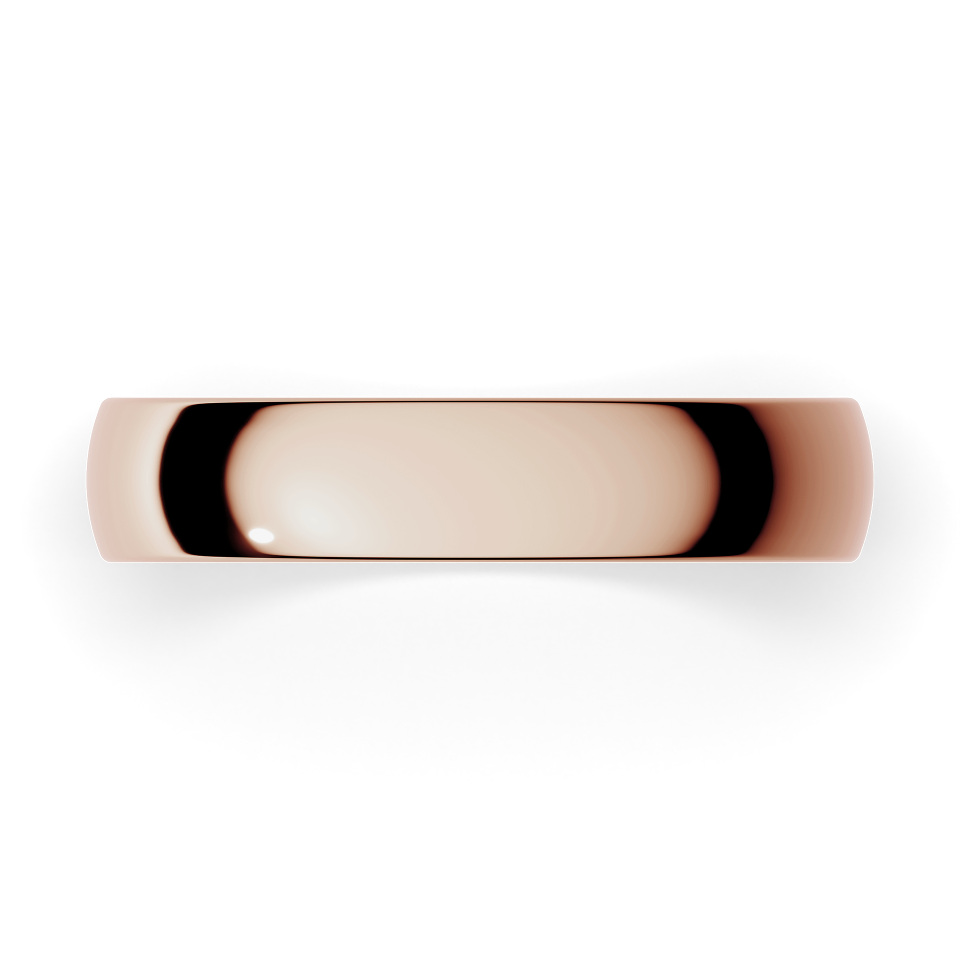 Obraczki slubne polokragla regular 4 mm z rozowego zlota 04