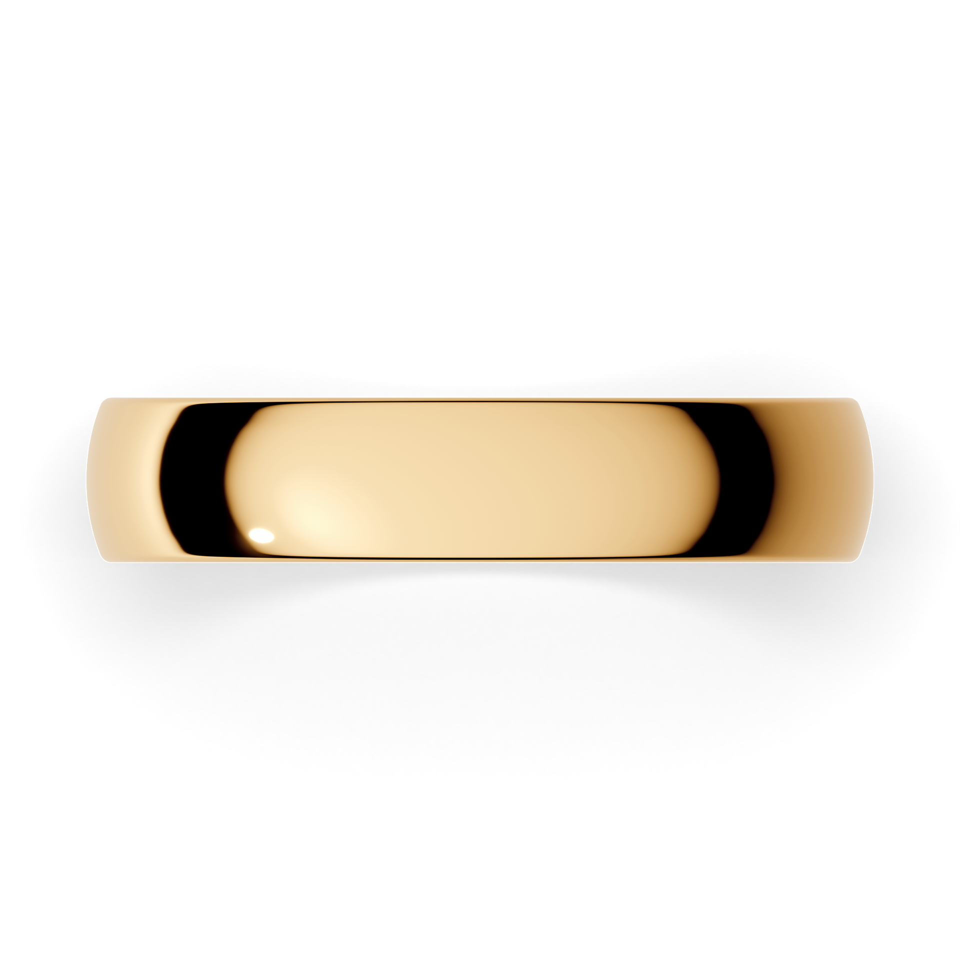 Obraczki slubne polokragla regular 4 mm z zoltego zlota 04
