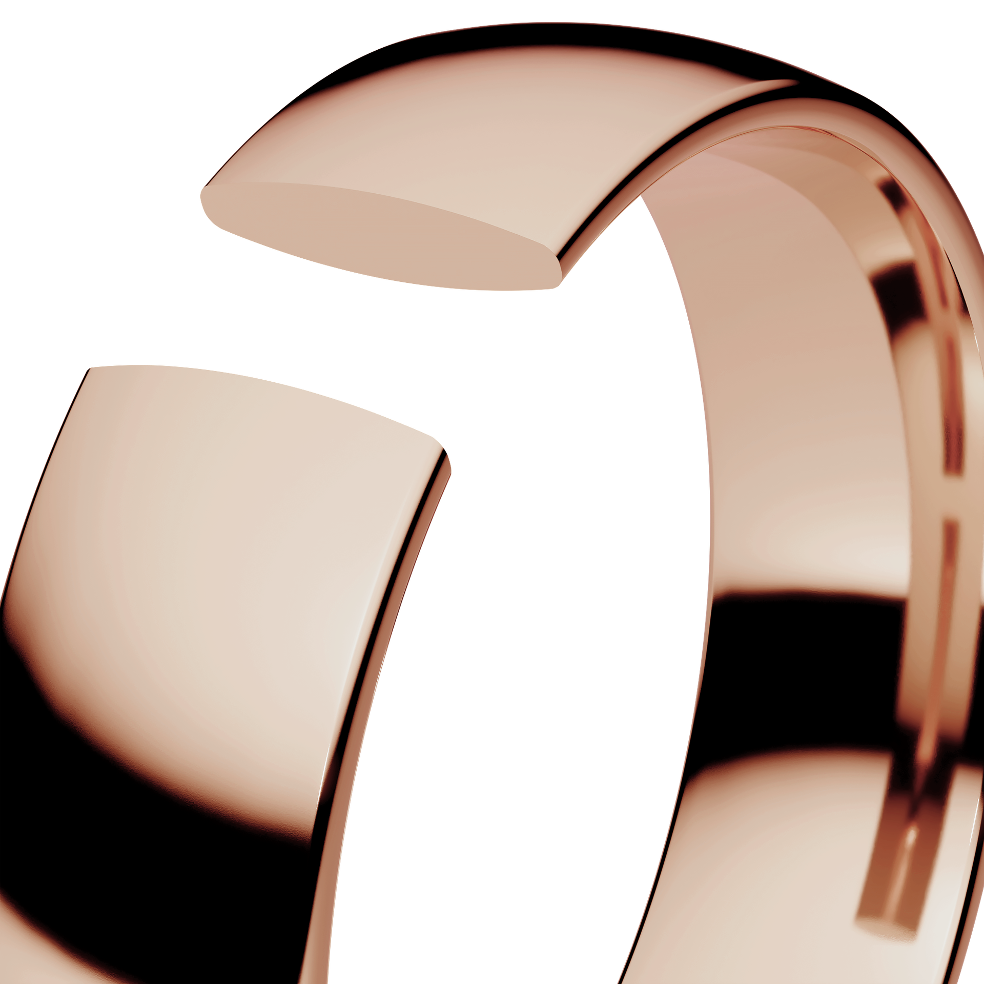 Obraczki slubne polokragla regular 5 mm z rozowego zlota 05