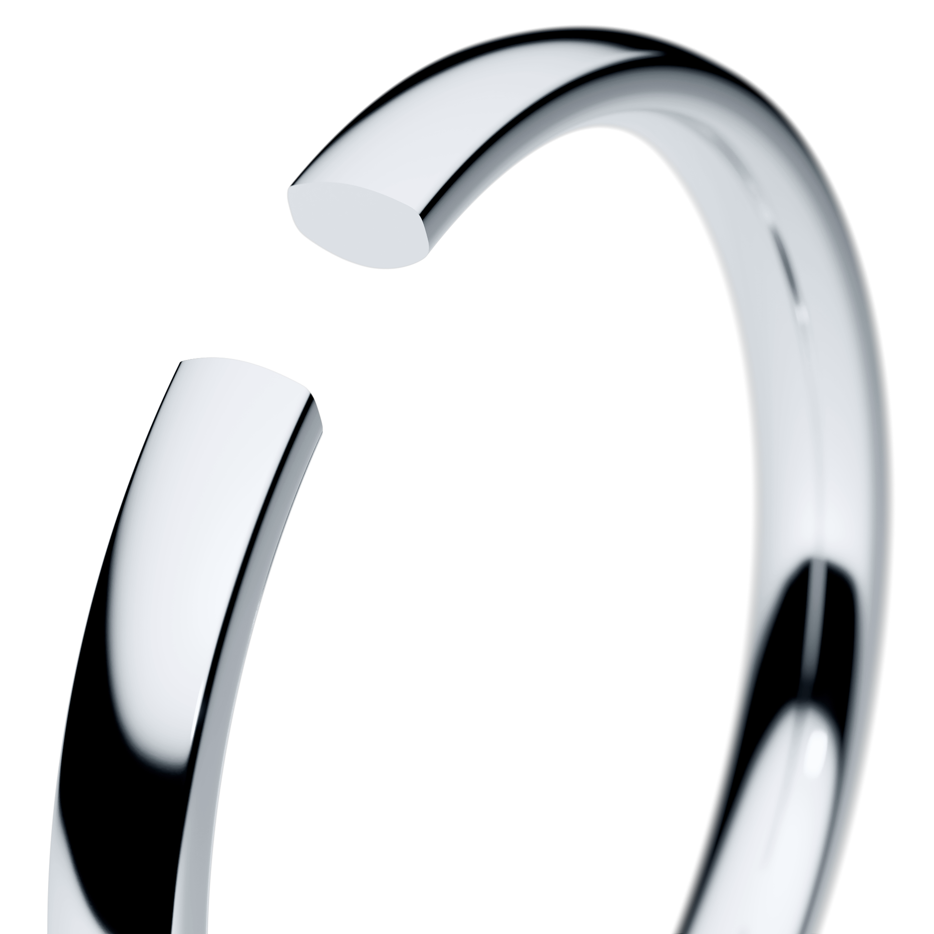 Obraczki slubne polokrogla fit 2 5 mm z bialego zlota 05