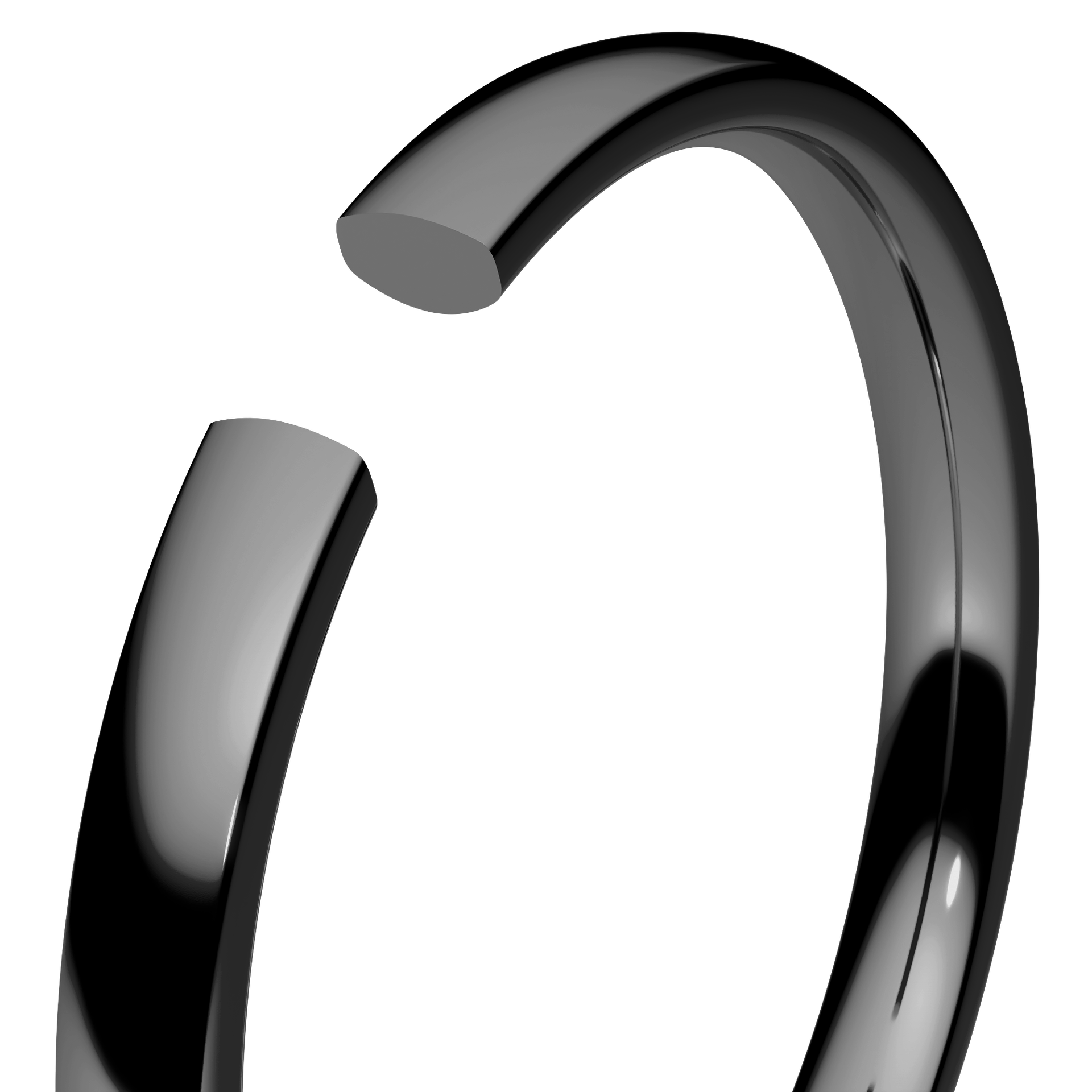 Obraczki slubne polokrogla fit 2 mm z czarnego zlota 05