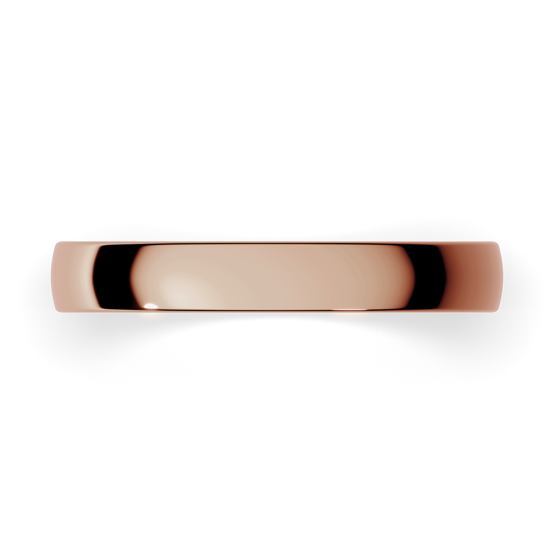 Obraczki slubne polokrogla fit 3 mm z rozowego zlota 04