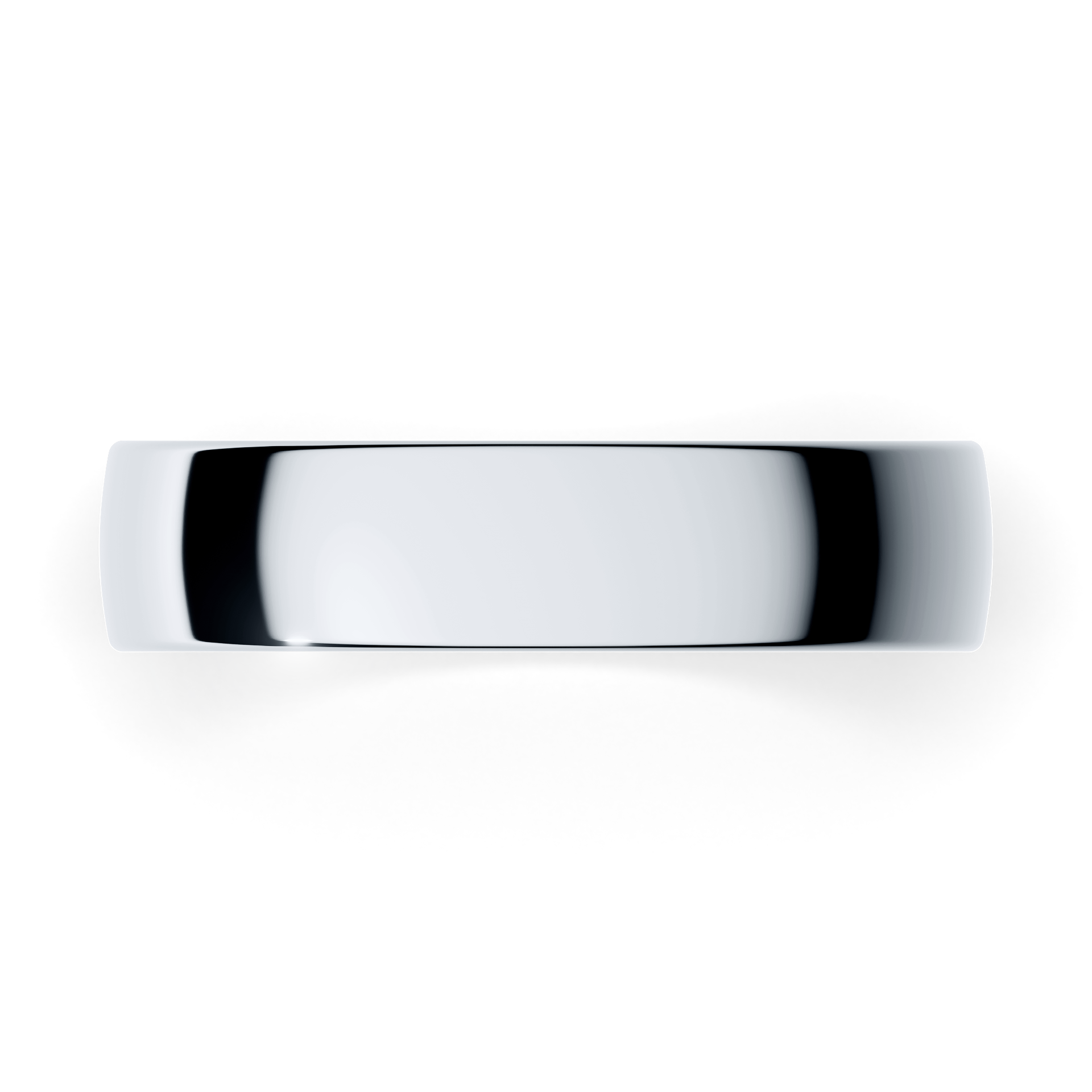 Obraczki slubne polokrogla fit 4 5 mm z bialego zlota 04