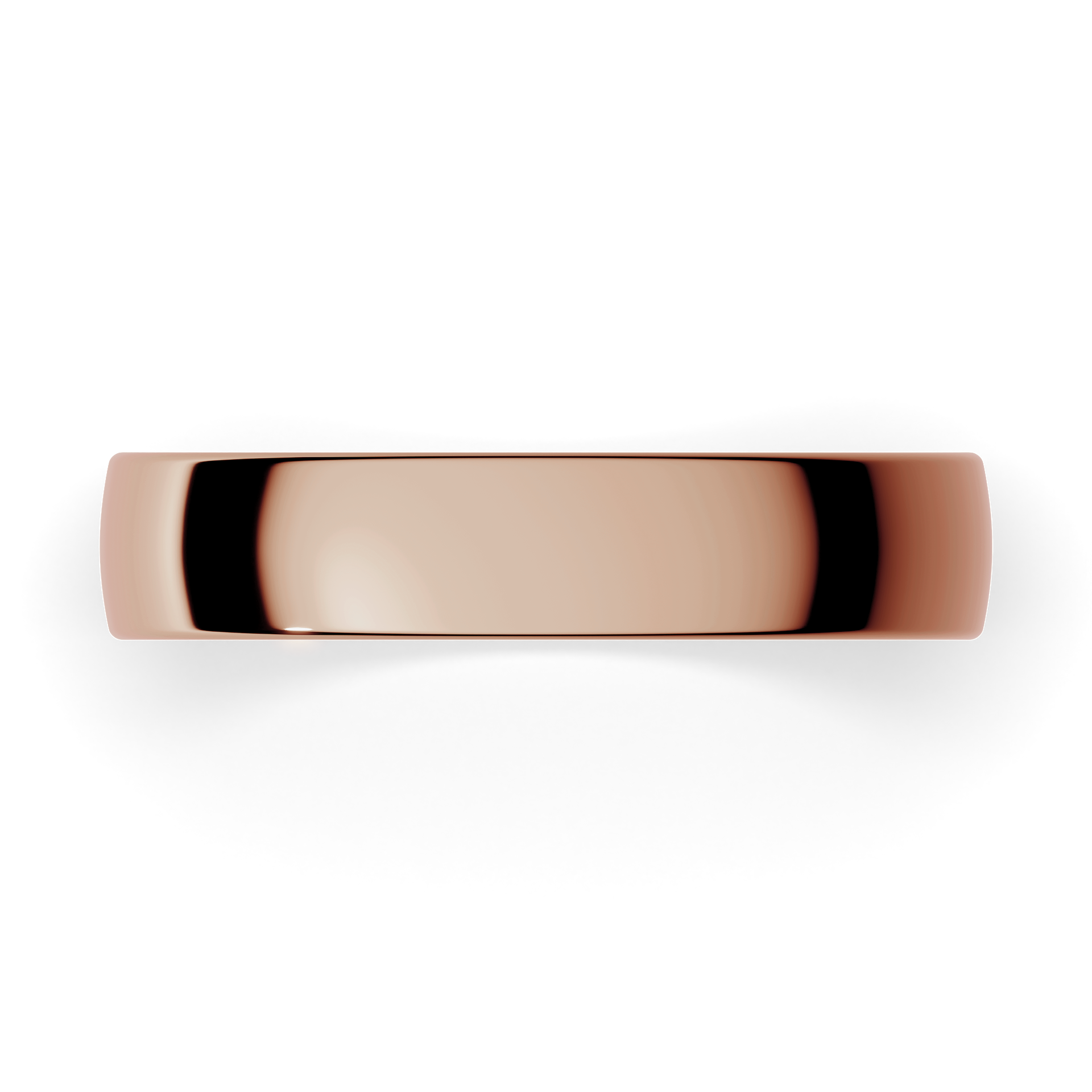 Obraczki slubne polokrogla fit 4 mm z rozowego zlota 04