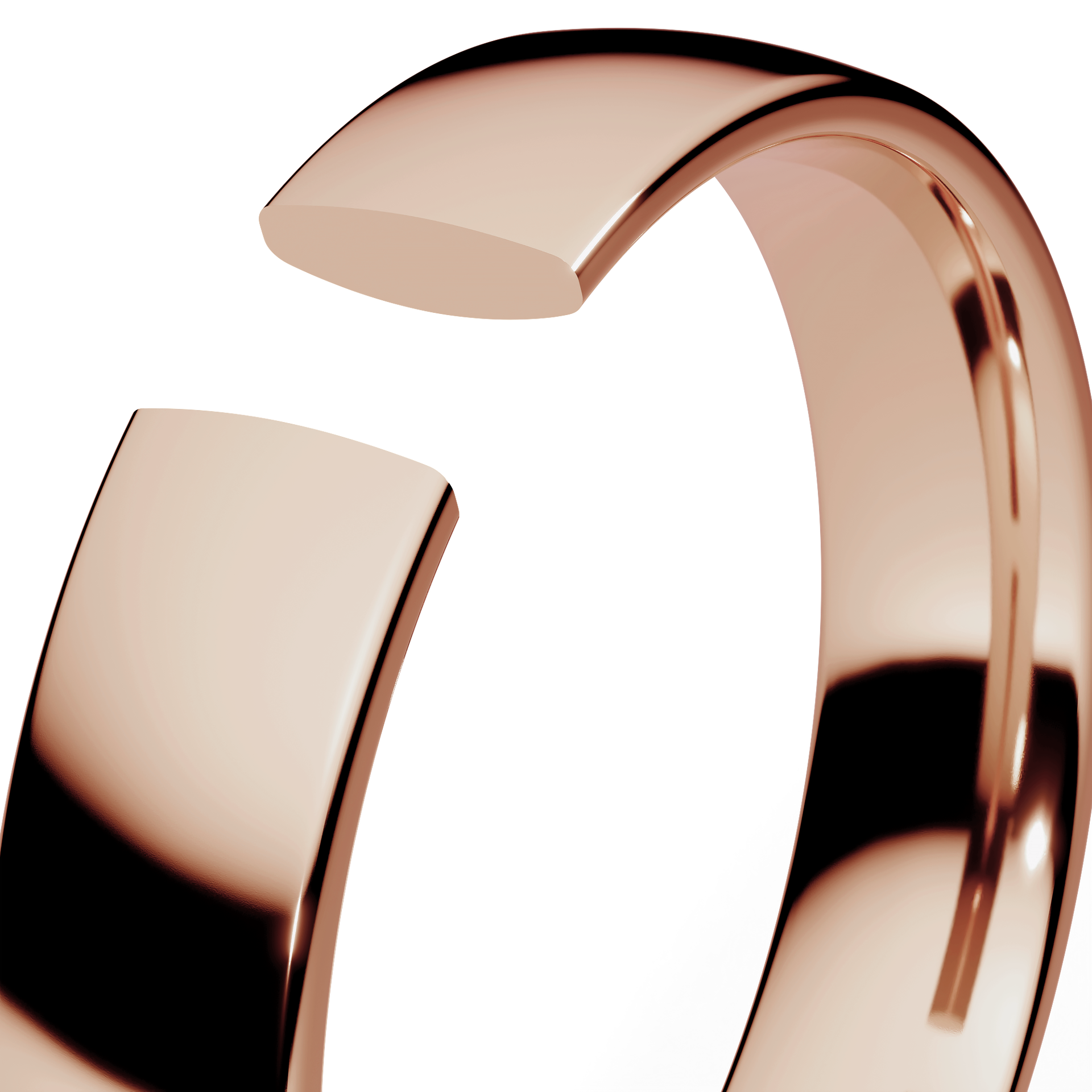 Obraczki slubne polokrogla fit 4 mm z rozowego zlota 05