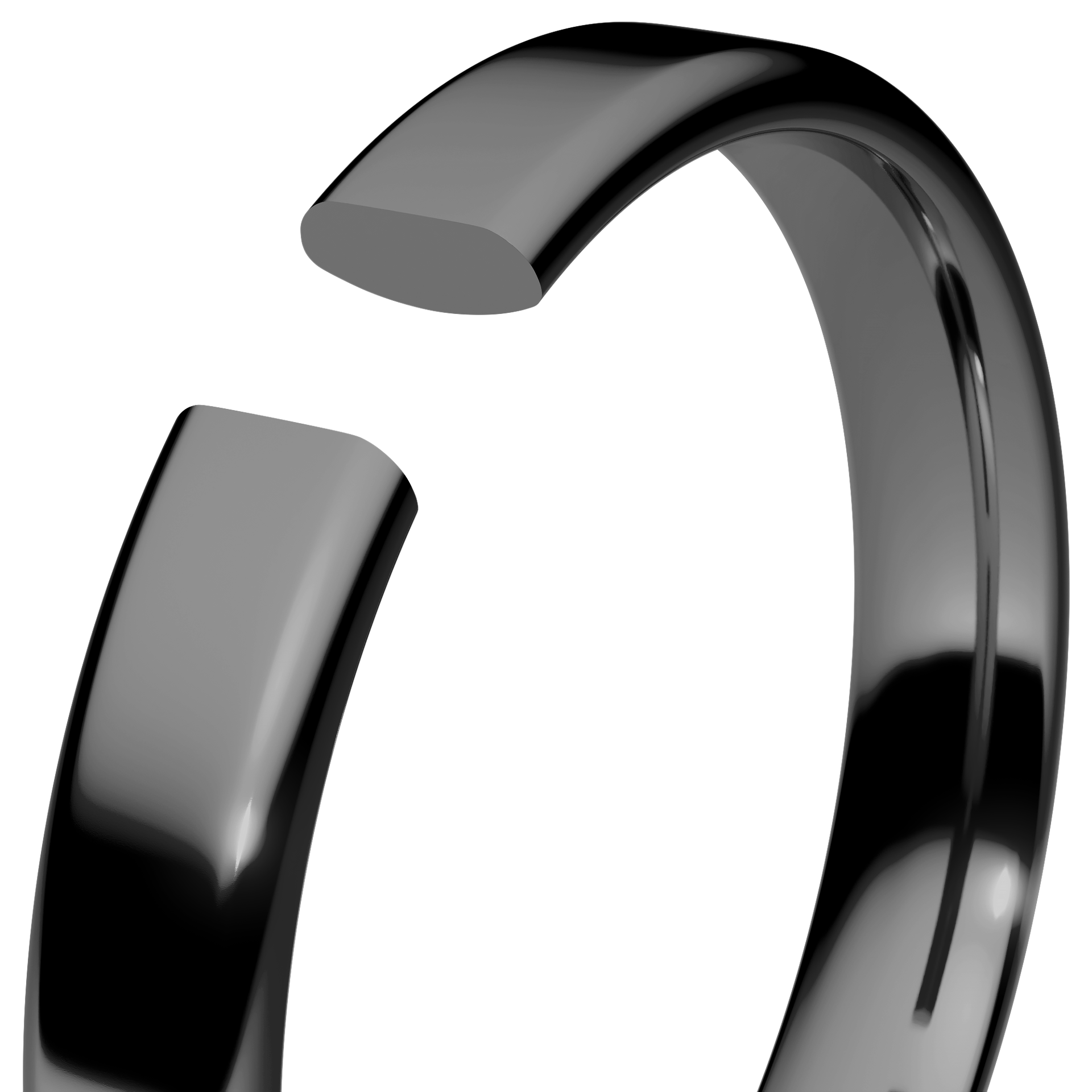 Obraczki slubne polokragle urban 3 mm z czarnego zlota 05