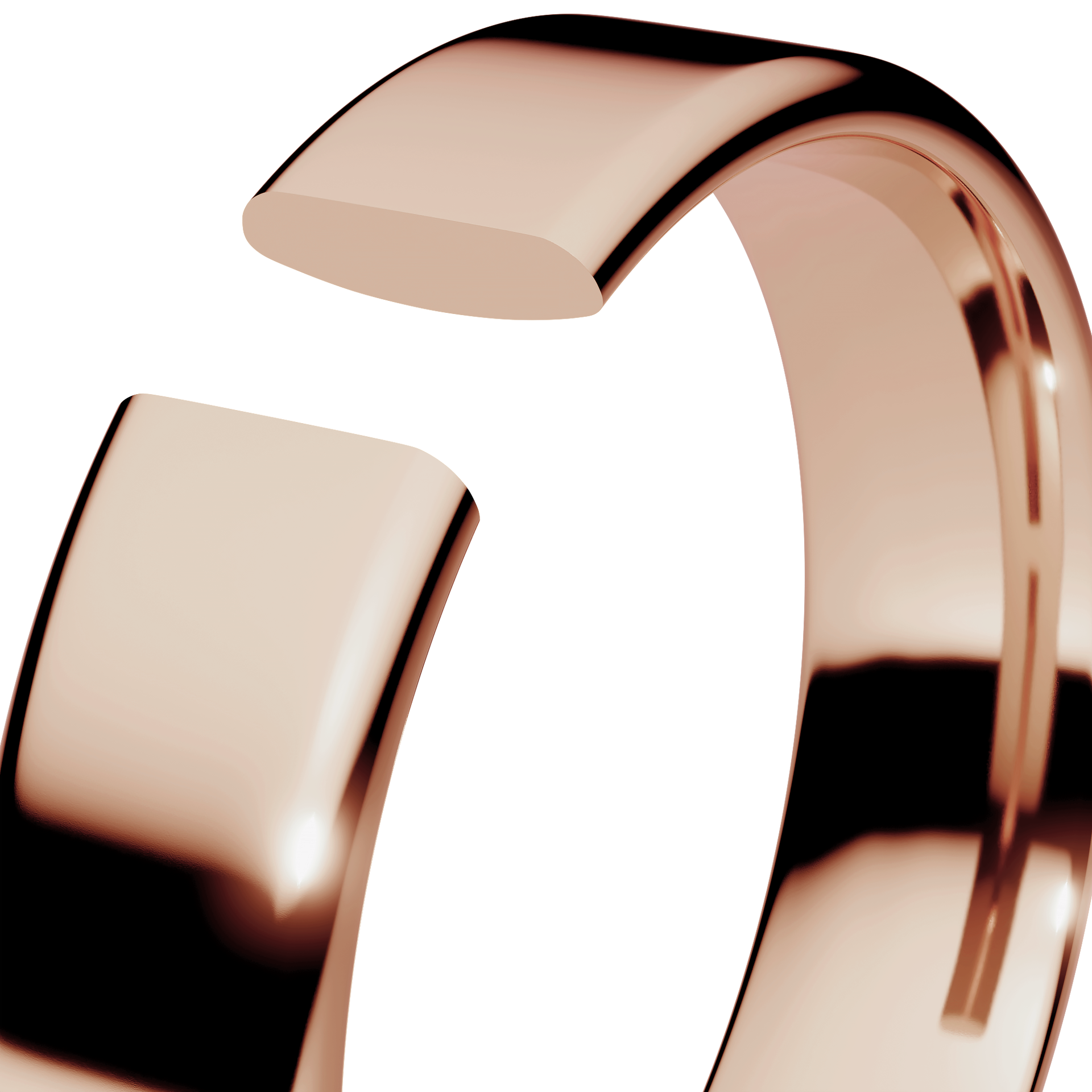 Obraczki slubne polokragle urban 4 5 mm z rozowego zlota 05