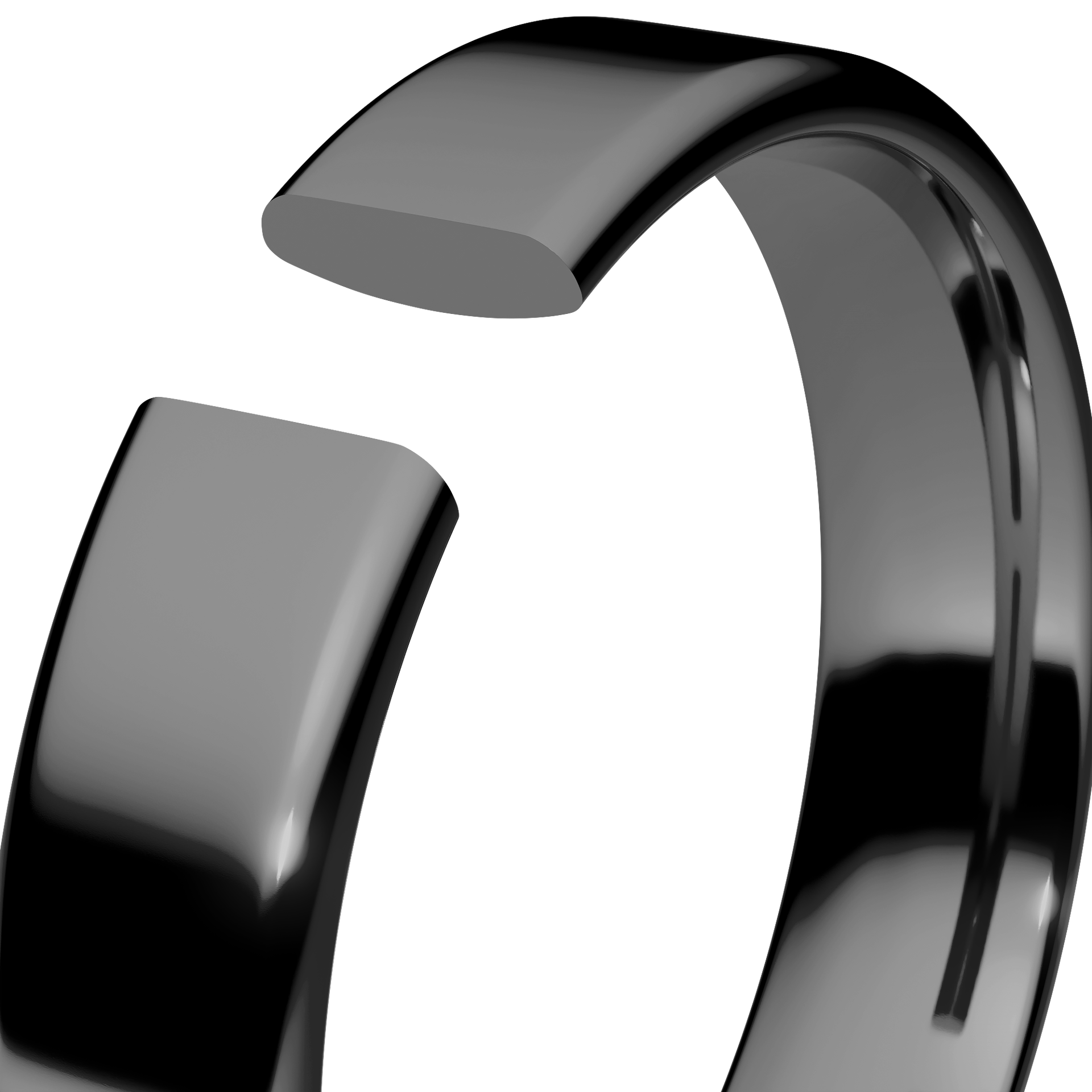 Obraczki slubne polokragle urban 4 mm z czarnego zlota 05