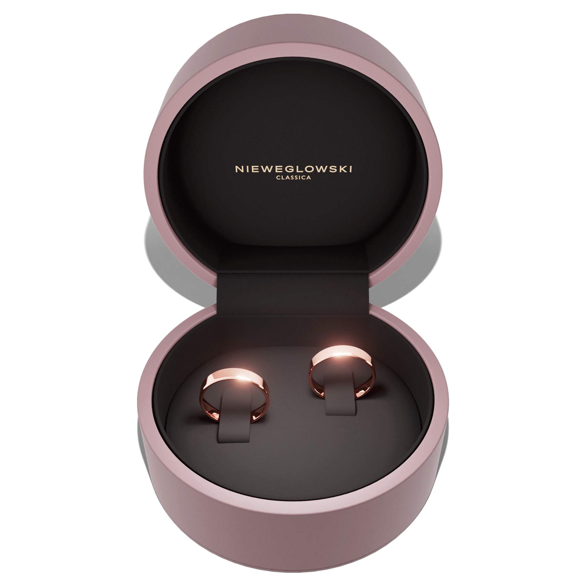 obraczki slubne polokragle urban 4 mm z rozowego zlota 06 