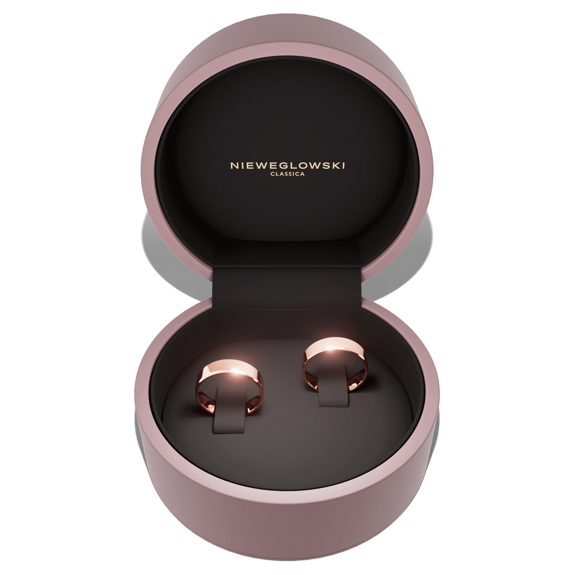 obraczki slubne polokragle urban 5 mm z rozowego zlota 06 