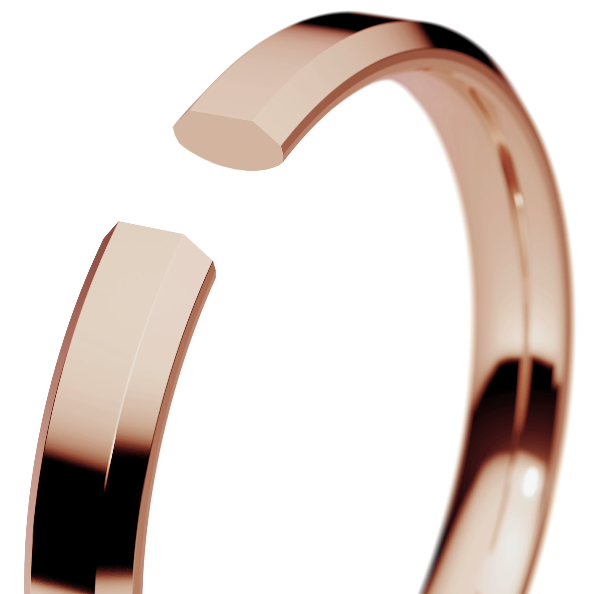 Obraczki slubne fazowana 2 5 mm z rozowego zlota 05