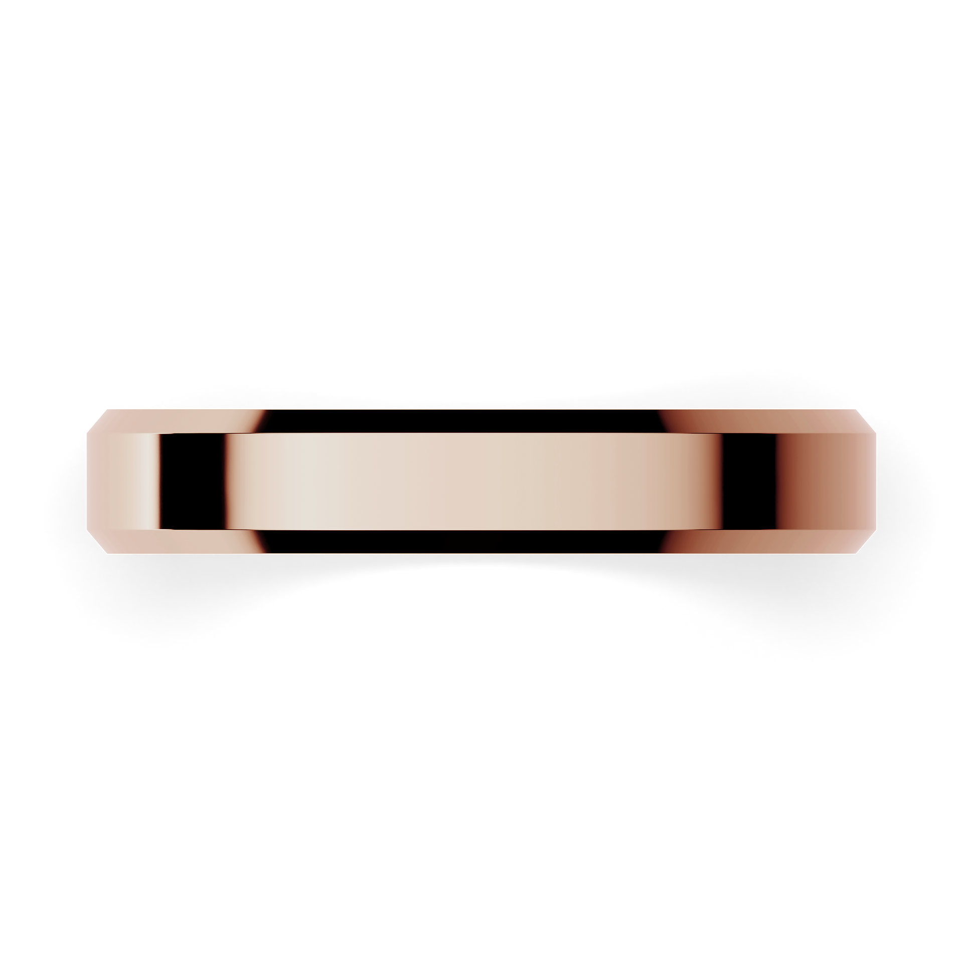Obraczki slubne fazowana 3 5 mm z rozowego zlota 04