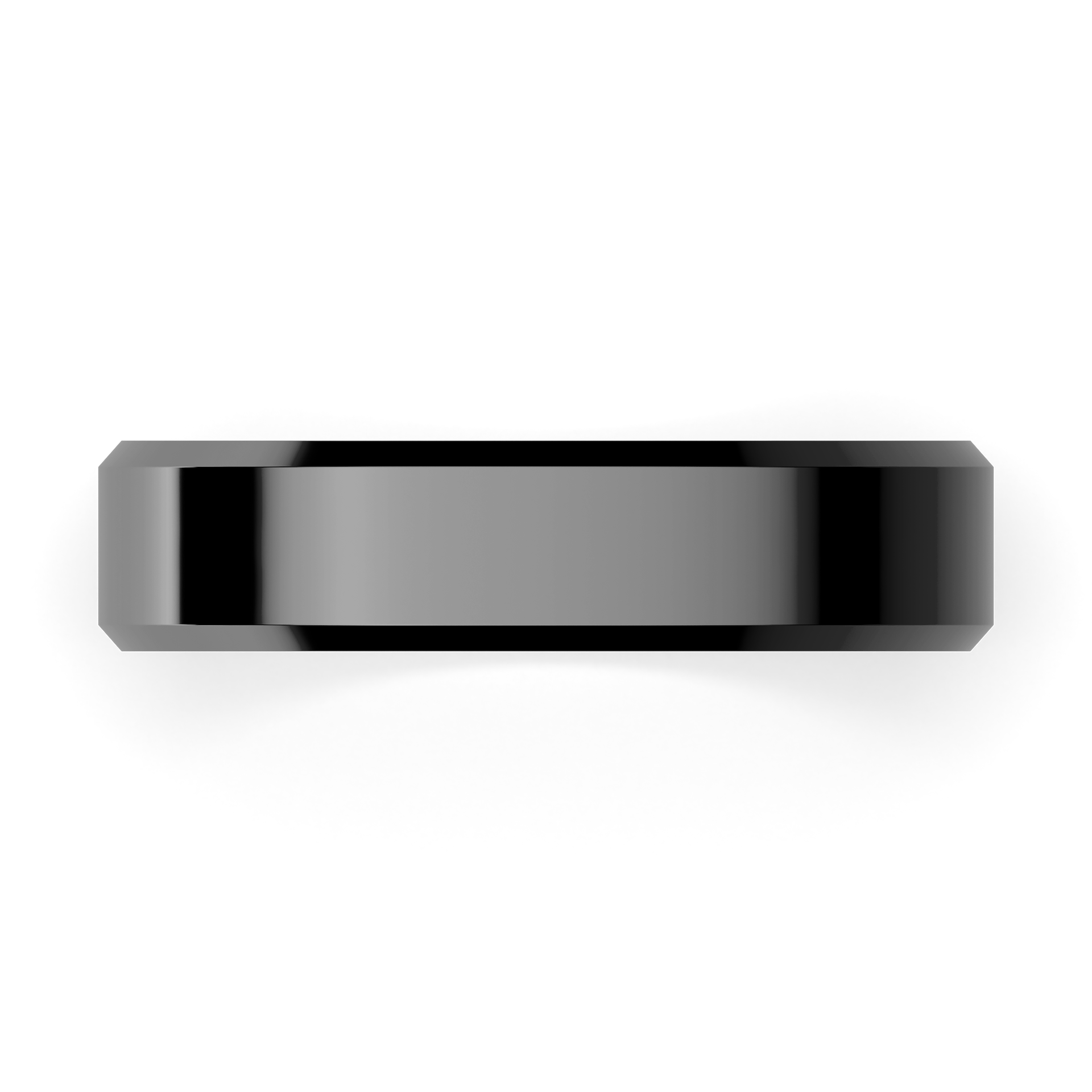 Obraczki slubne fazowana 4 5 mm z czarnego zlota 04