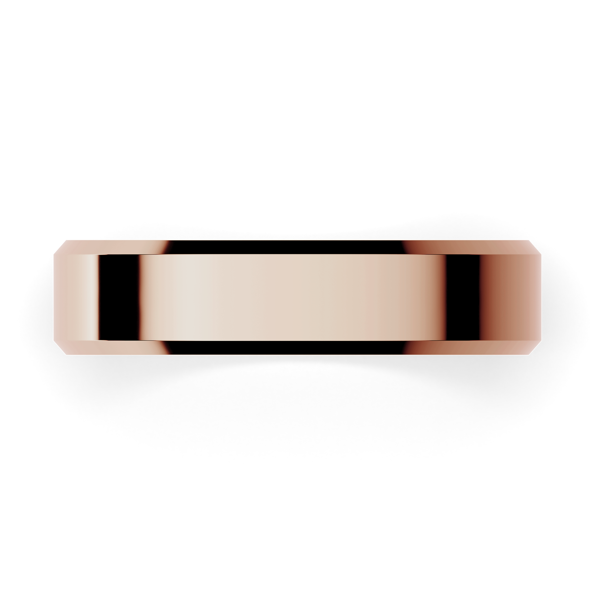 Obraczki slubne fazowana 4 5 mm z rozowego zlota 04