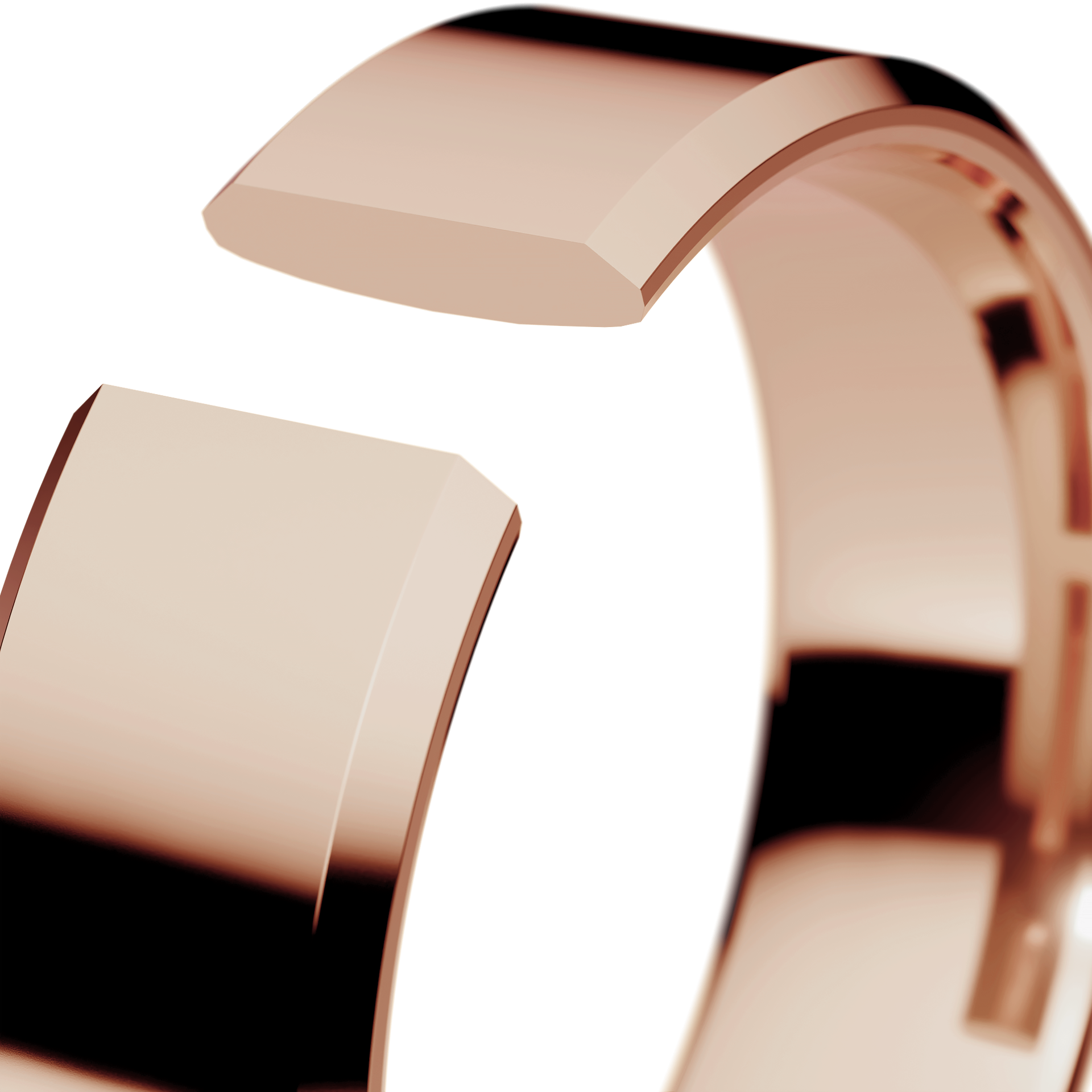 Obraczki slubne fazowana 5 5 mm z rozowego zlota 05