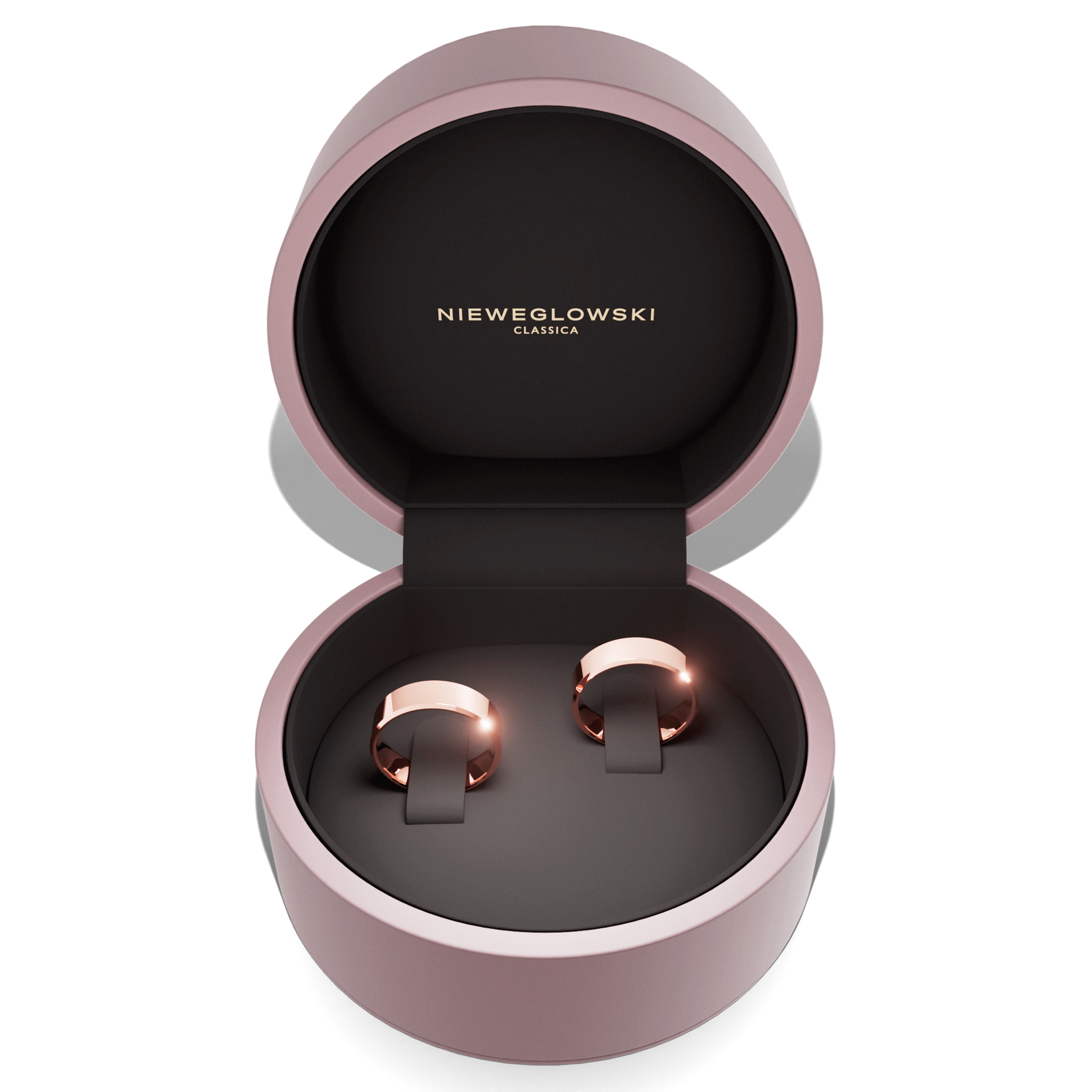 obraczki slubne fazowana 5 5 mm z rozowego zlota 06 