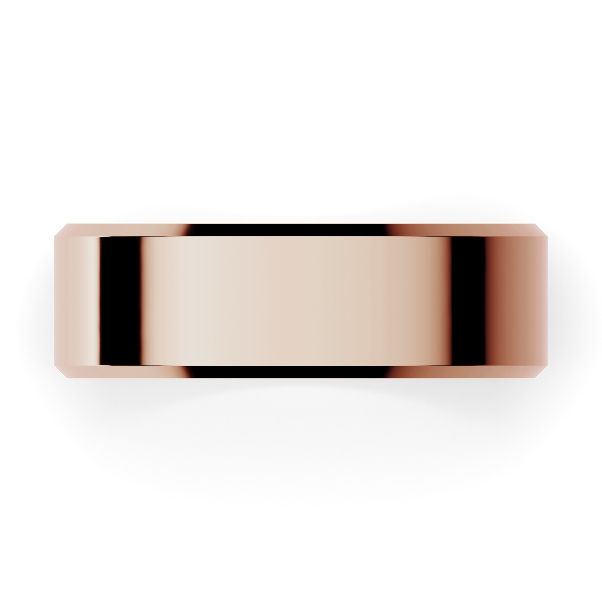 Obraczki slubne fazowana 6 mm z rozowego zlota 04