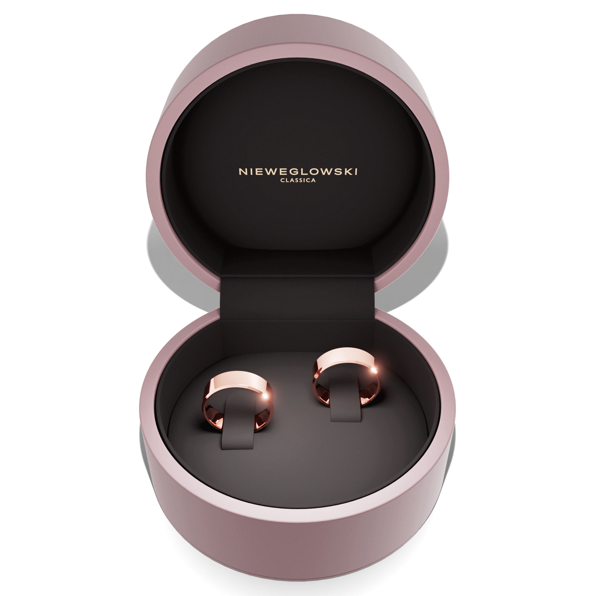 obraczki slubne fazowana 6 mm z rozowego zlota 06 