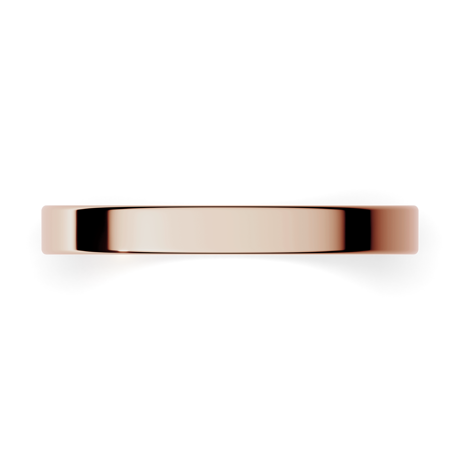 Obraczki slubne plaska 2 5 mm z rozowego zlota 04