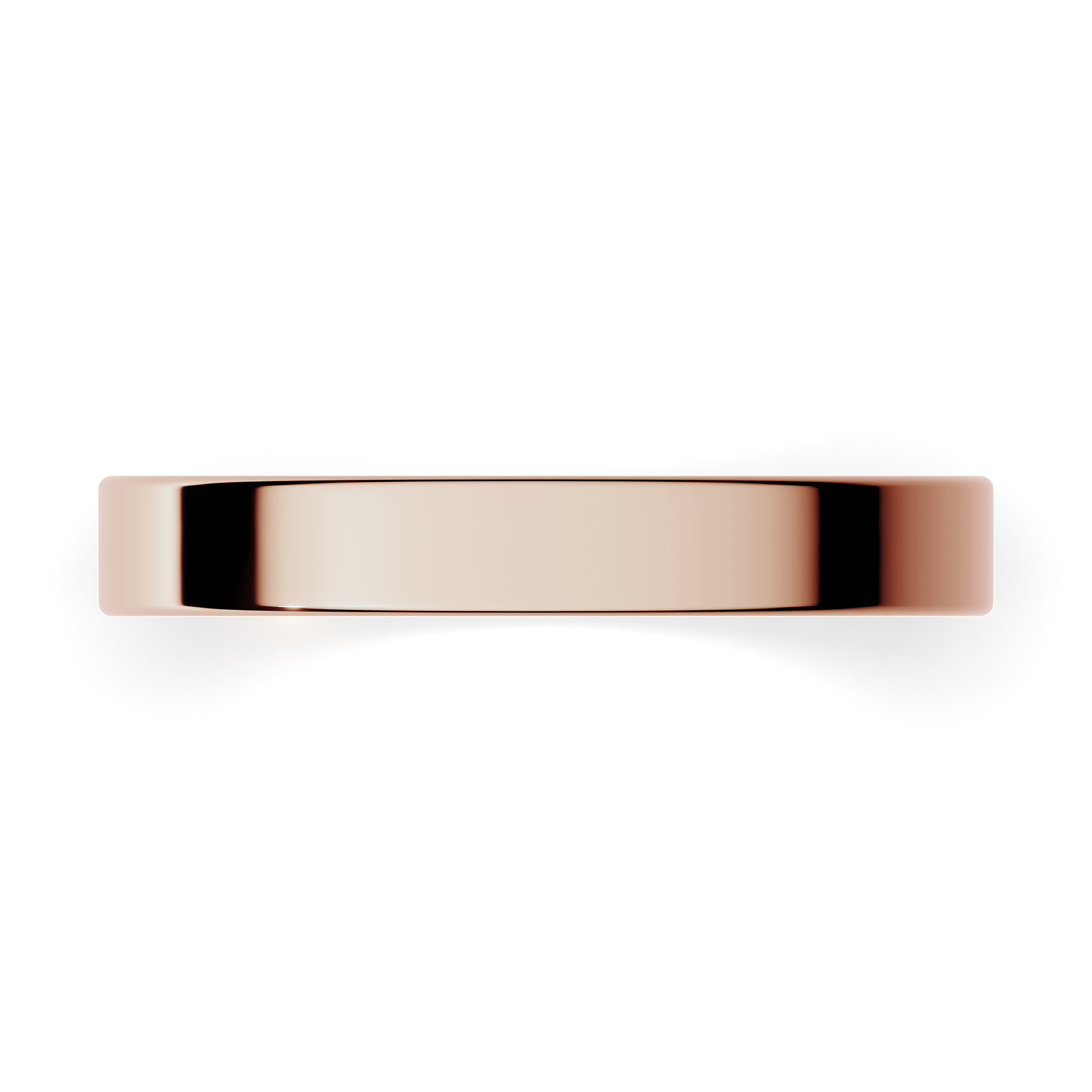 Obraczki slubne plaska 3 mm z rozowego zlota 04