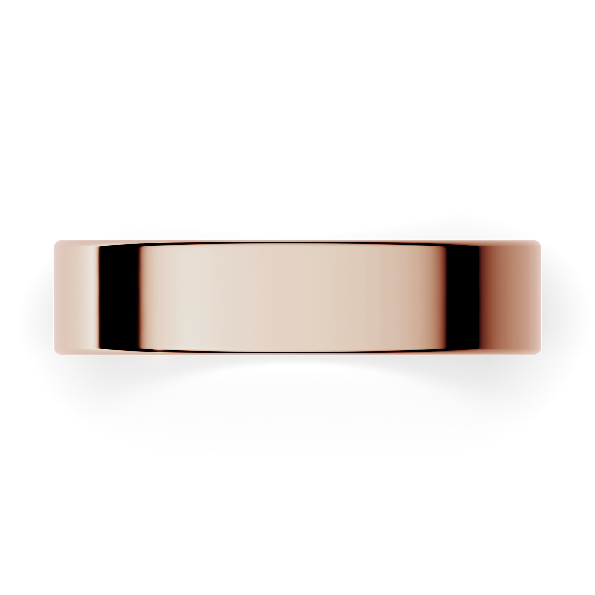 Obraczki slubne plaska 4 5 mm z rozowego zlota 04