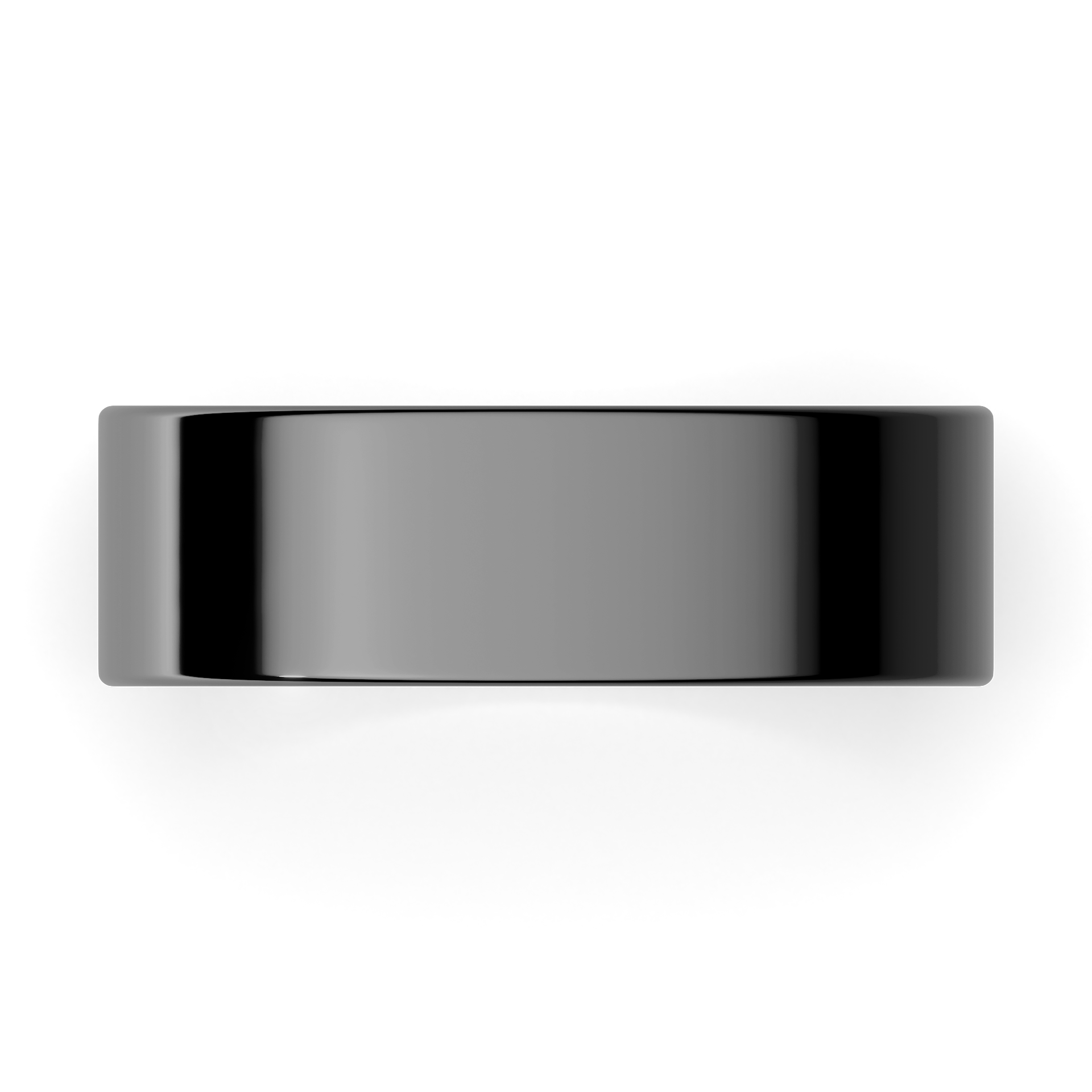 Obraczki slubne plaska 6 mm z czarnego zlota 04