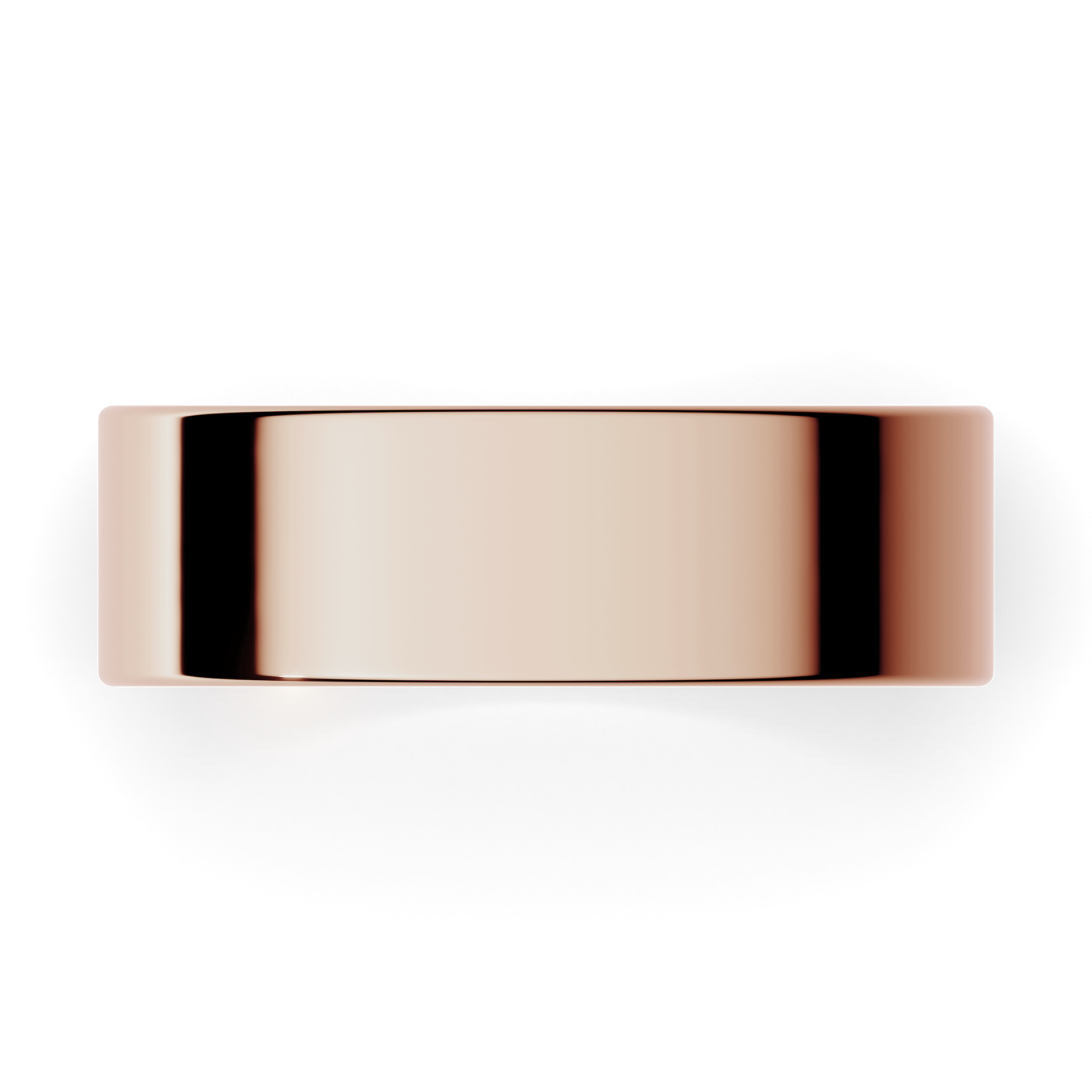 Obraczki slubne plaska 6 mm z rozowego zlota 04