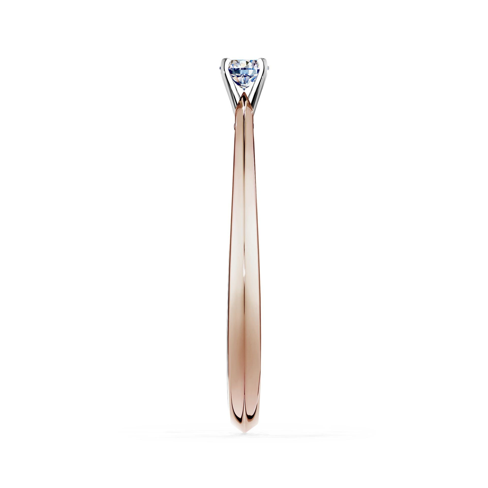 Pierścionek zaręczynowy My Angel z różowego złota z diamentem laboratoryjnym 0,05CT