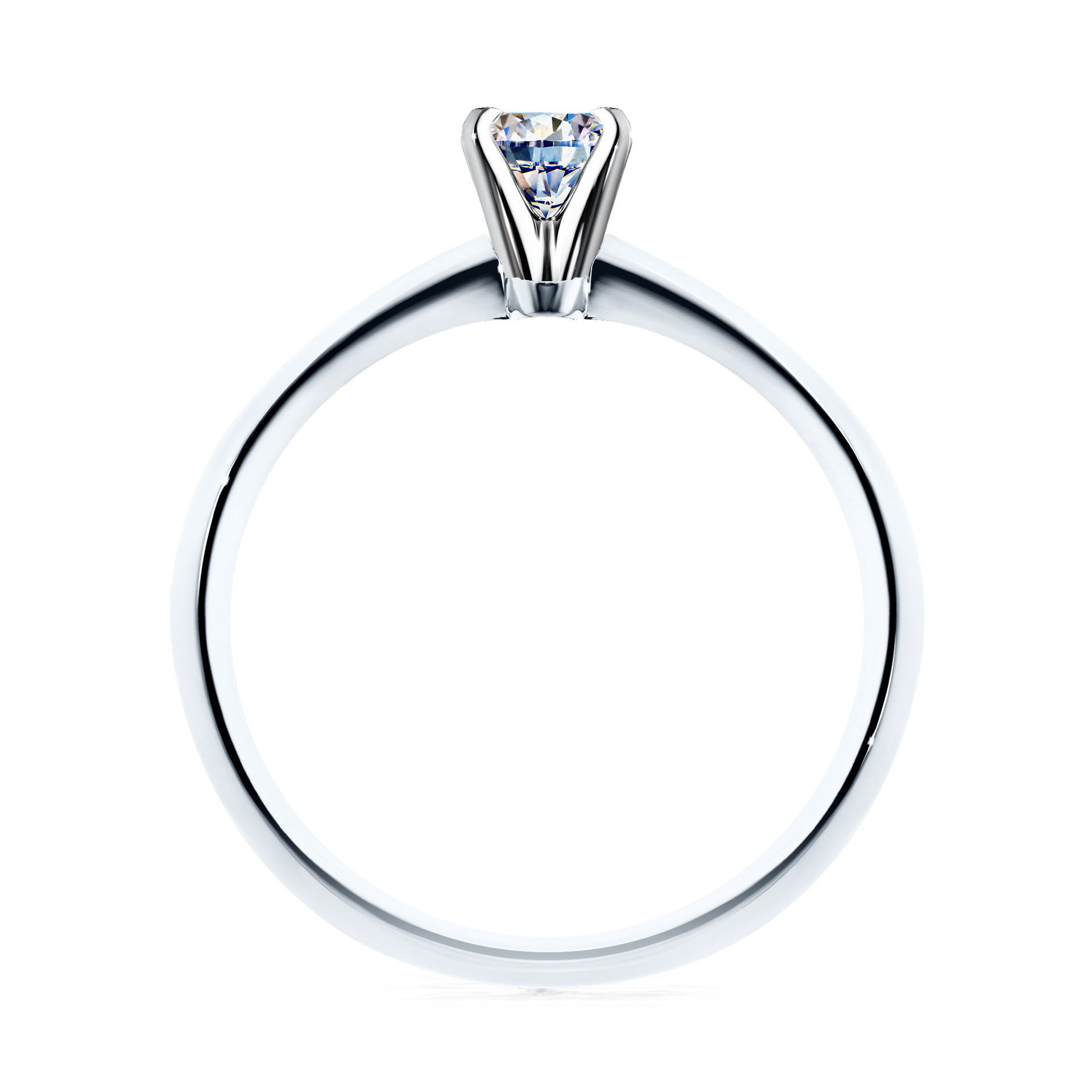 Pierścionek zaręczynowy My Angel z białego złota z diamentem laboratoryjnym 0,17CT