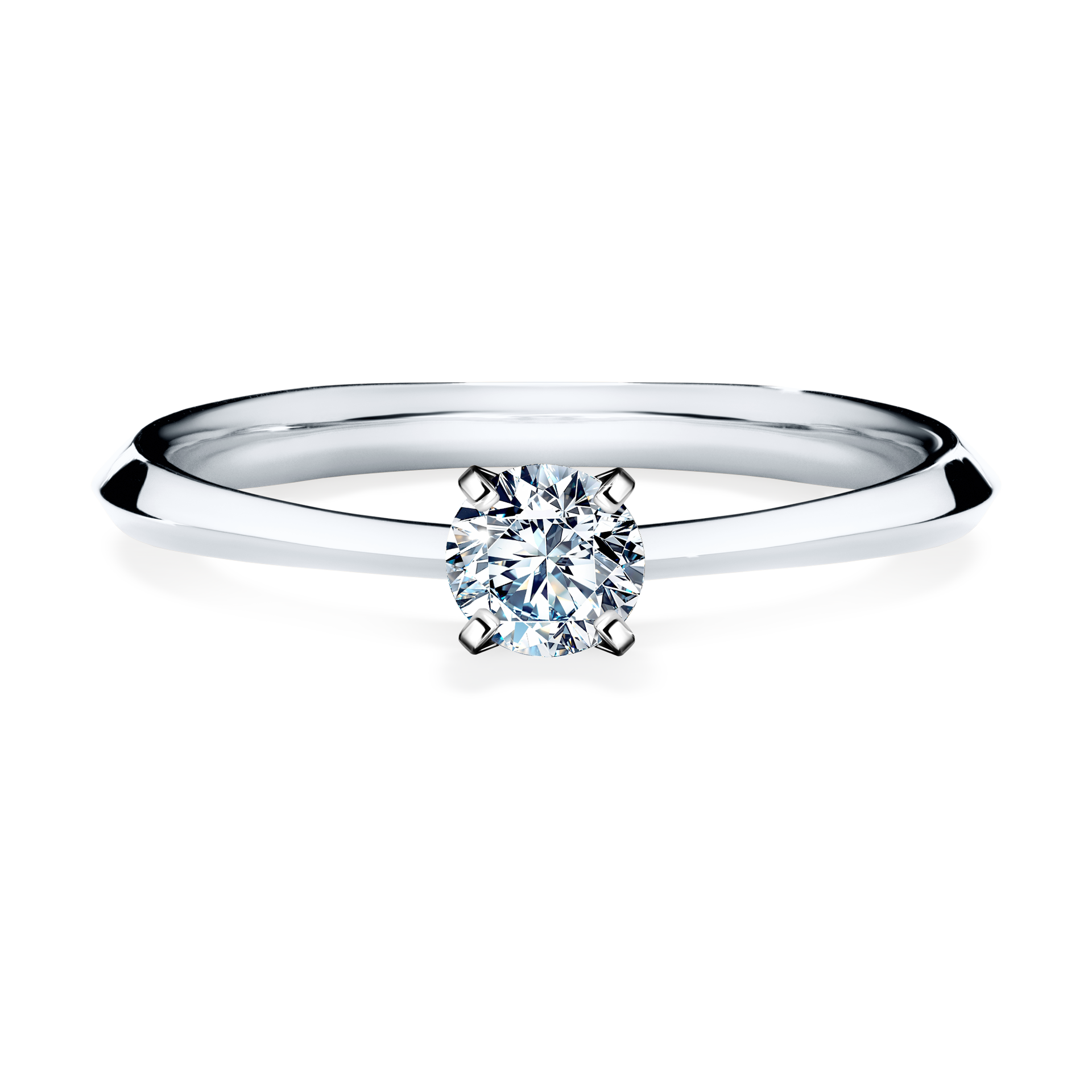 Pierścionek zaręczynowy My Angel z białego złota z diamentem naturalnym 0,25CT