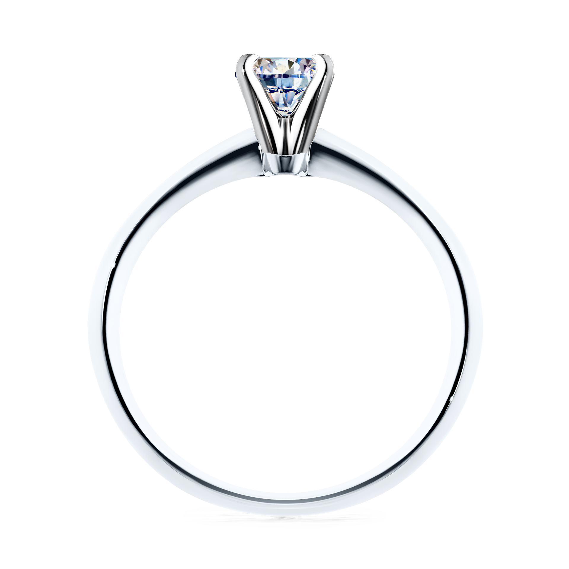 Pierścionek zaręczynowy My Angel z białego złota z diamentem naturalnym 0,25CT
