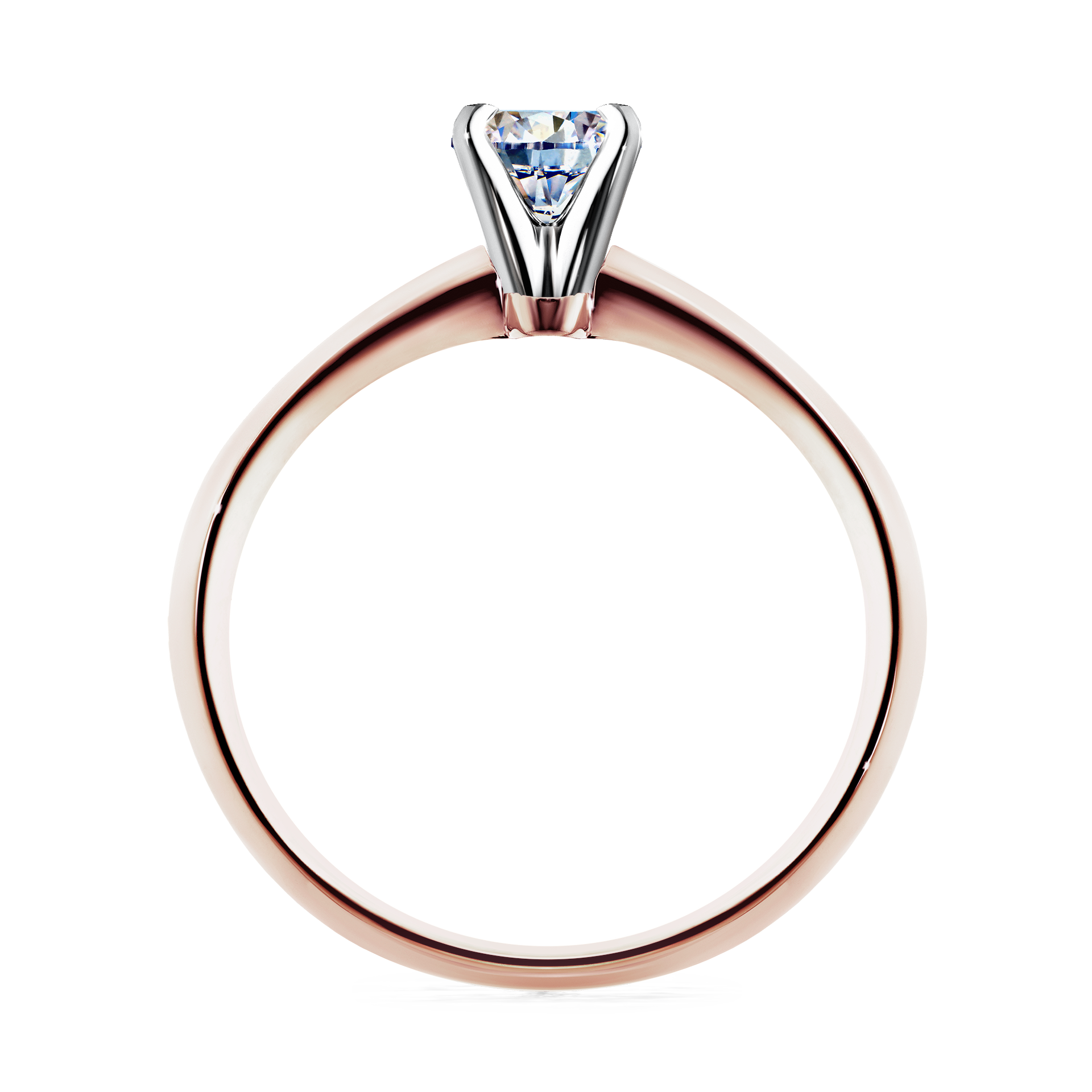 Pierścionek zaręczynowy My Angel z różowego złota z diamentem naturalnym 0,25CT