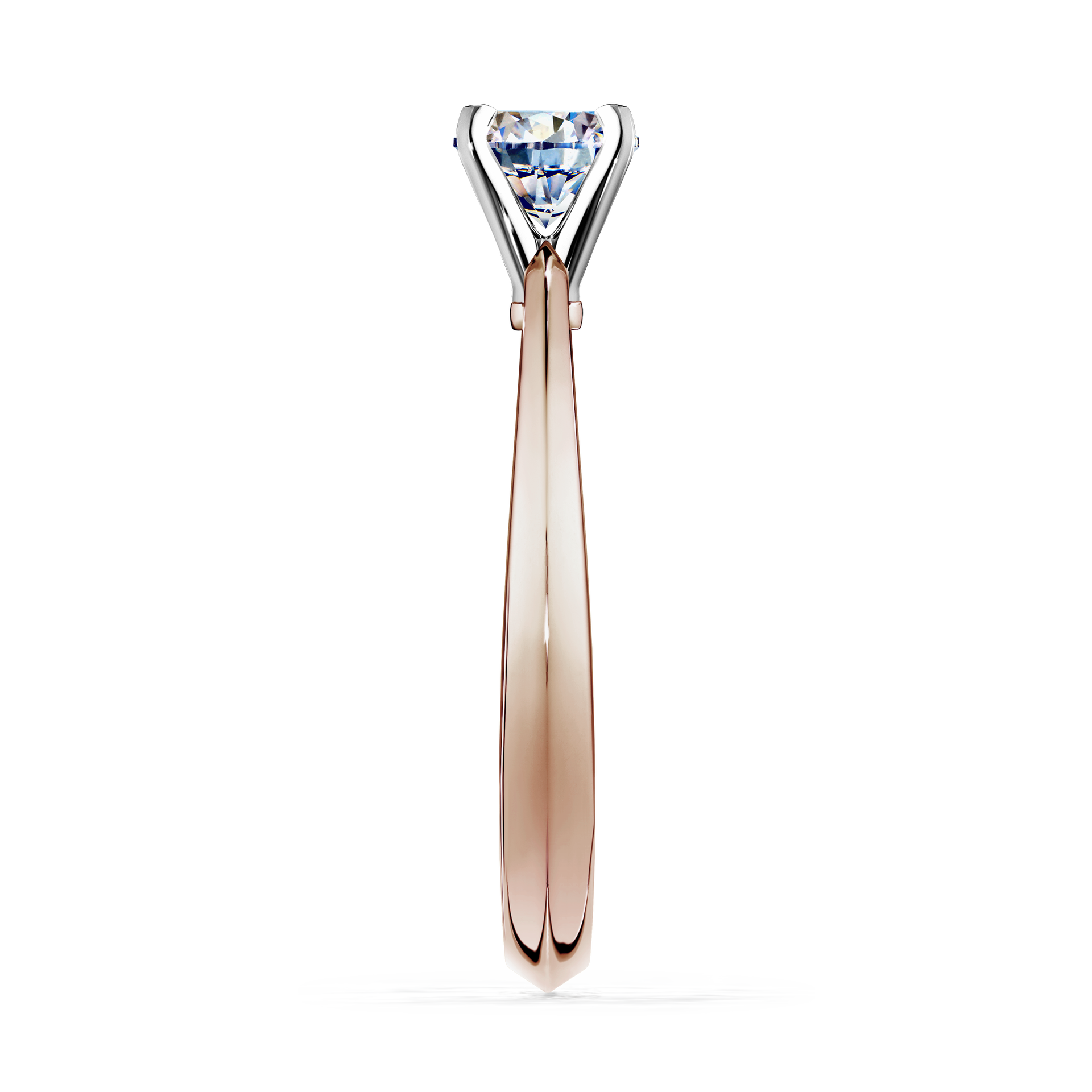Pierścionek zaręczynowy My Angel z różowego złota z diamentem naturalnym 0,25CT