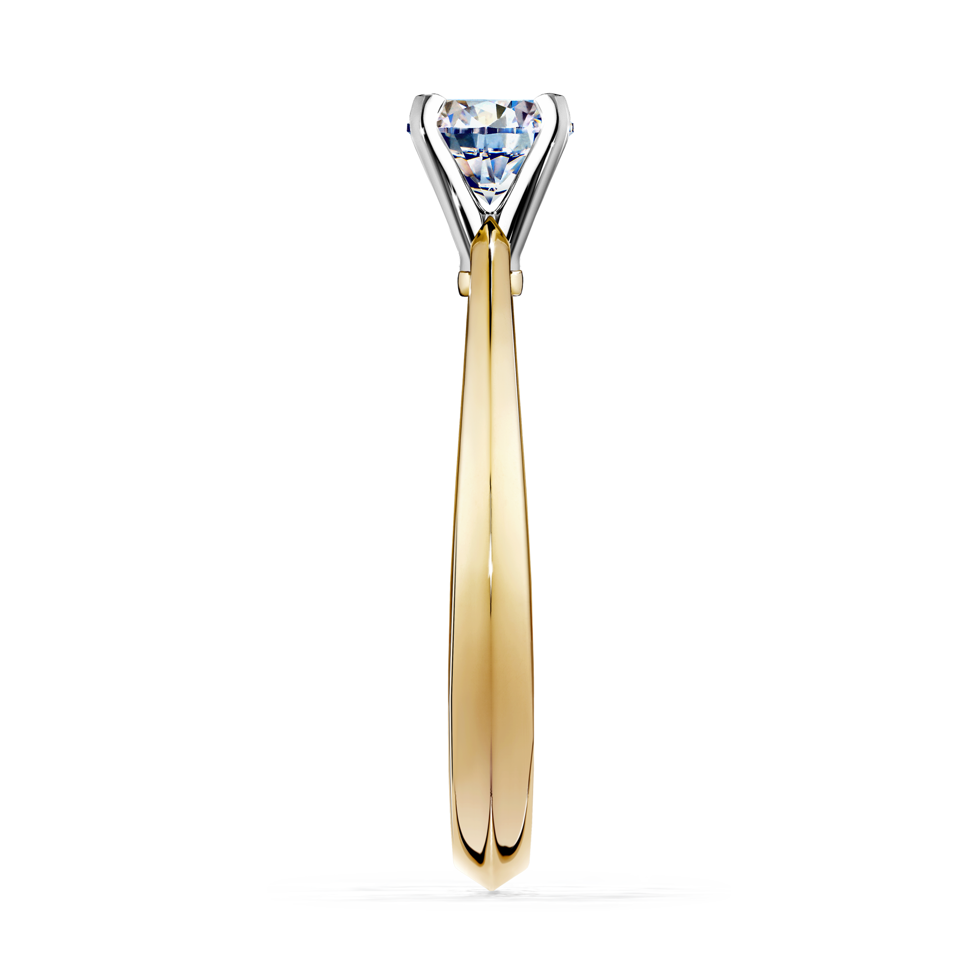 Pierścionek zaręczynowy My Angel z żółtego złota z diamentem laboratoryjnym 0,25CT