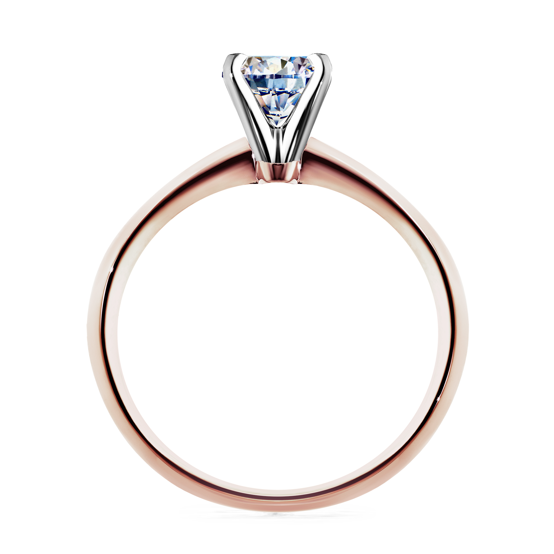 Pierścionek zaręczynowy My Angel z różowego złota z diamentem naturalnym 0,30CT