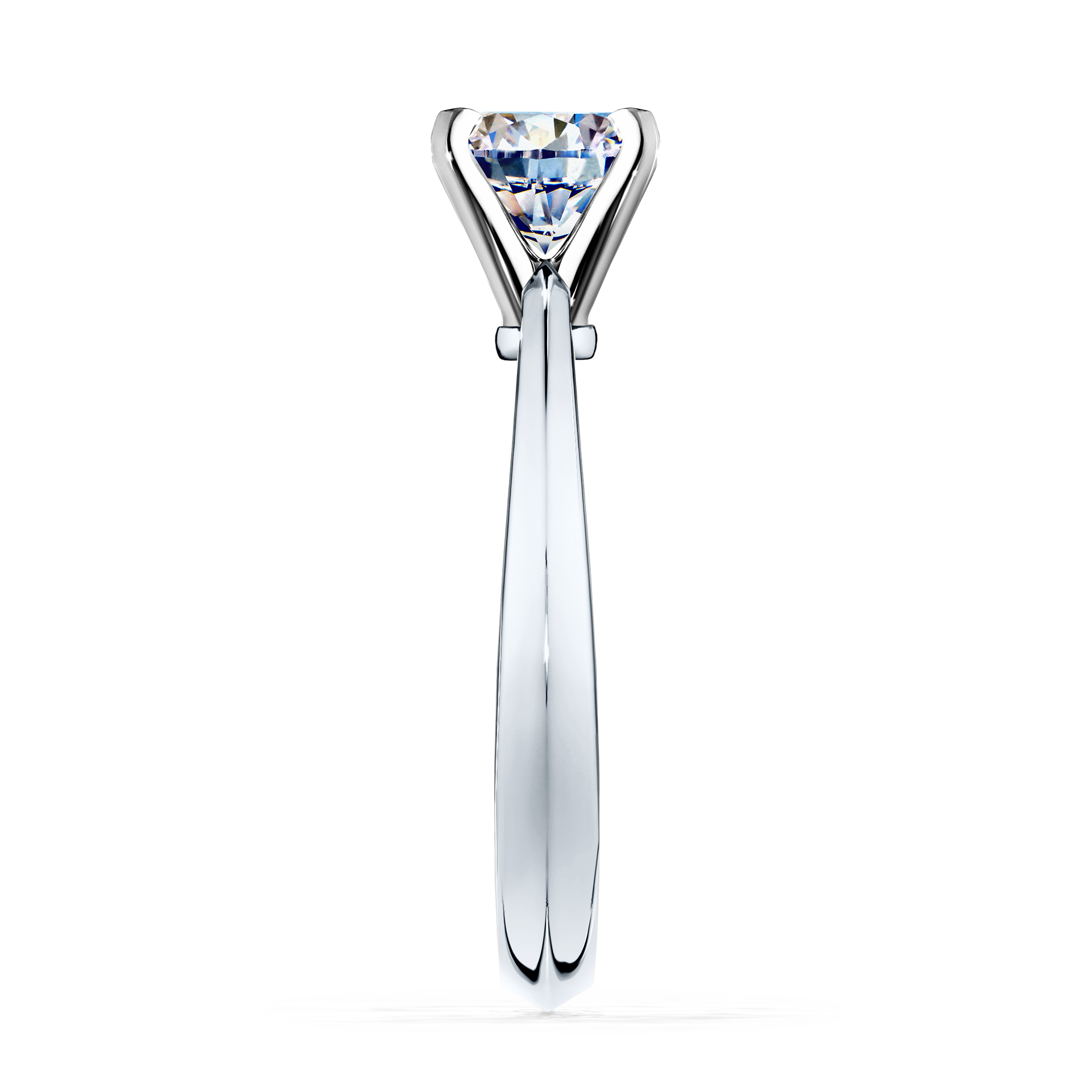 Pierścionek zaręczynowy My Angel z białego złota z diamentem naturalnym 0,50CT
