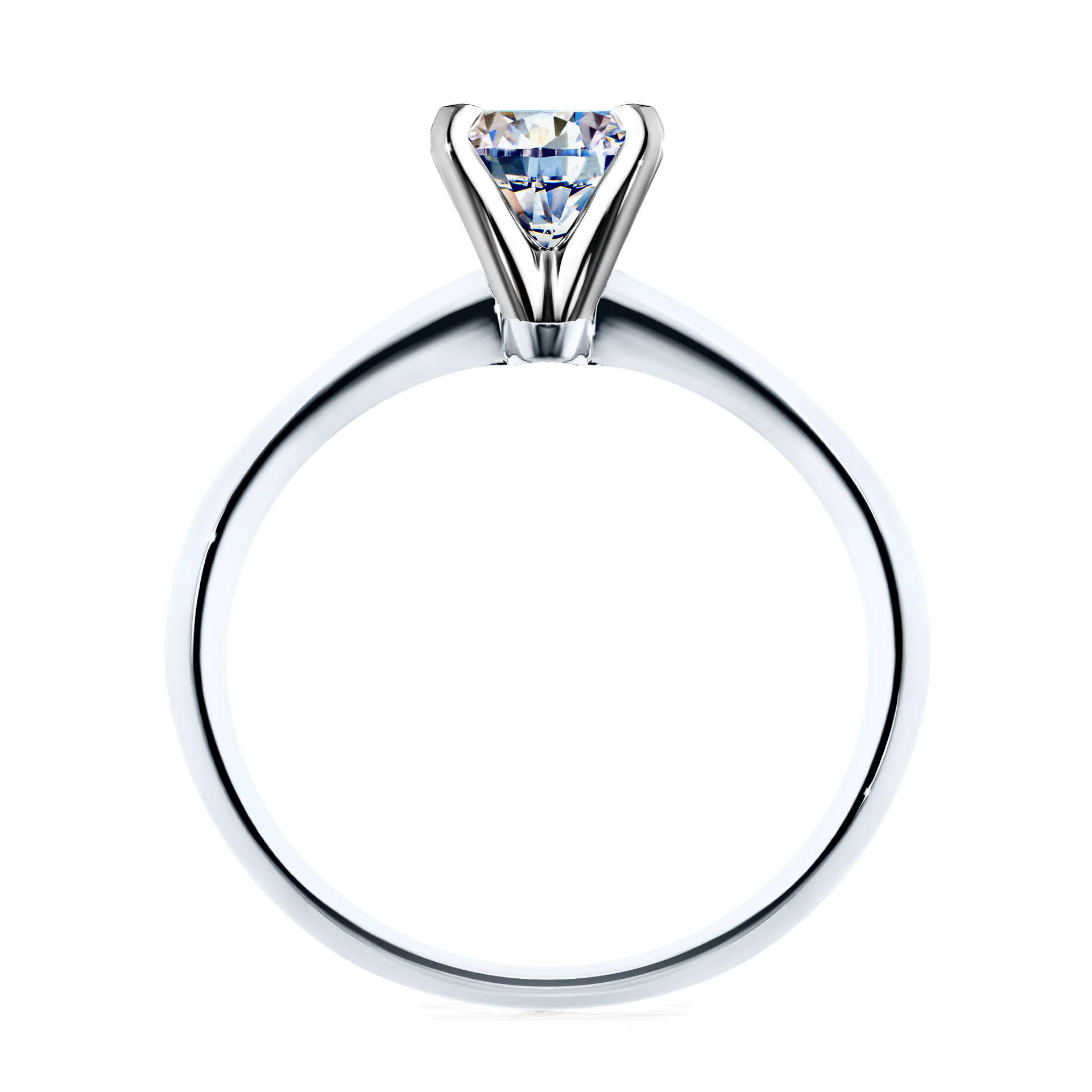 Pierścionek zaręczynowy My Angel z białego złota z diamentem naturalnym 0,50CT
