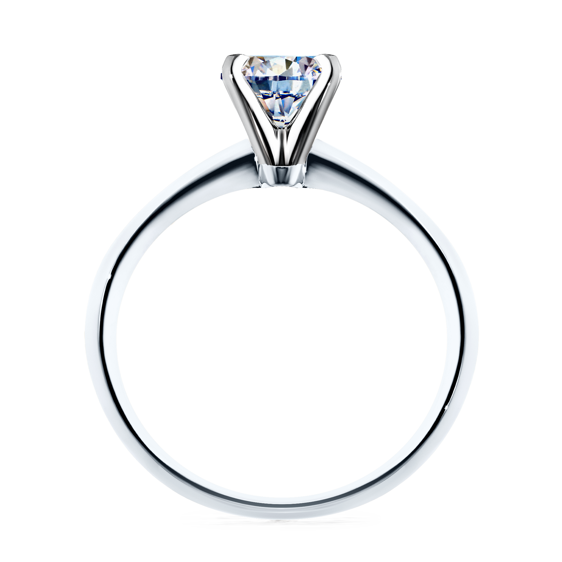 Pierścionek zaręczynowy My Angel z białego złota z diamentem naturalnym 0,80CT