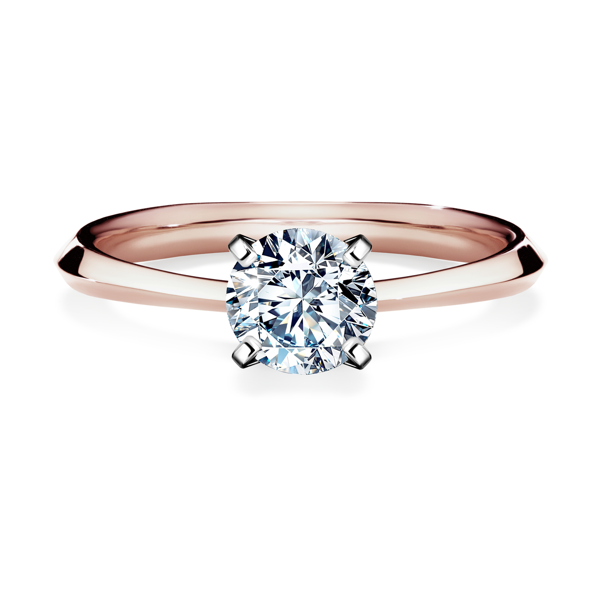 Pierścionek zaręczynowy My Angel z różowego złota z diamentem laboratoryjnym 0,80CT