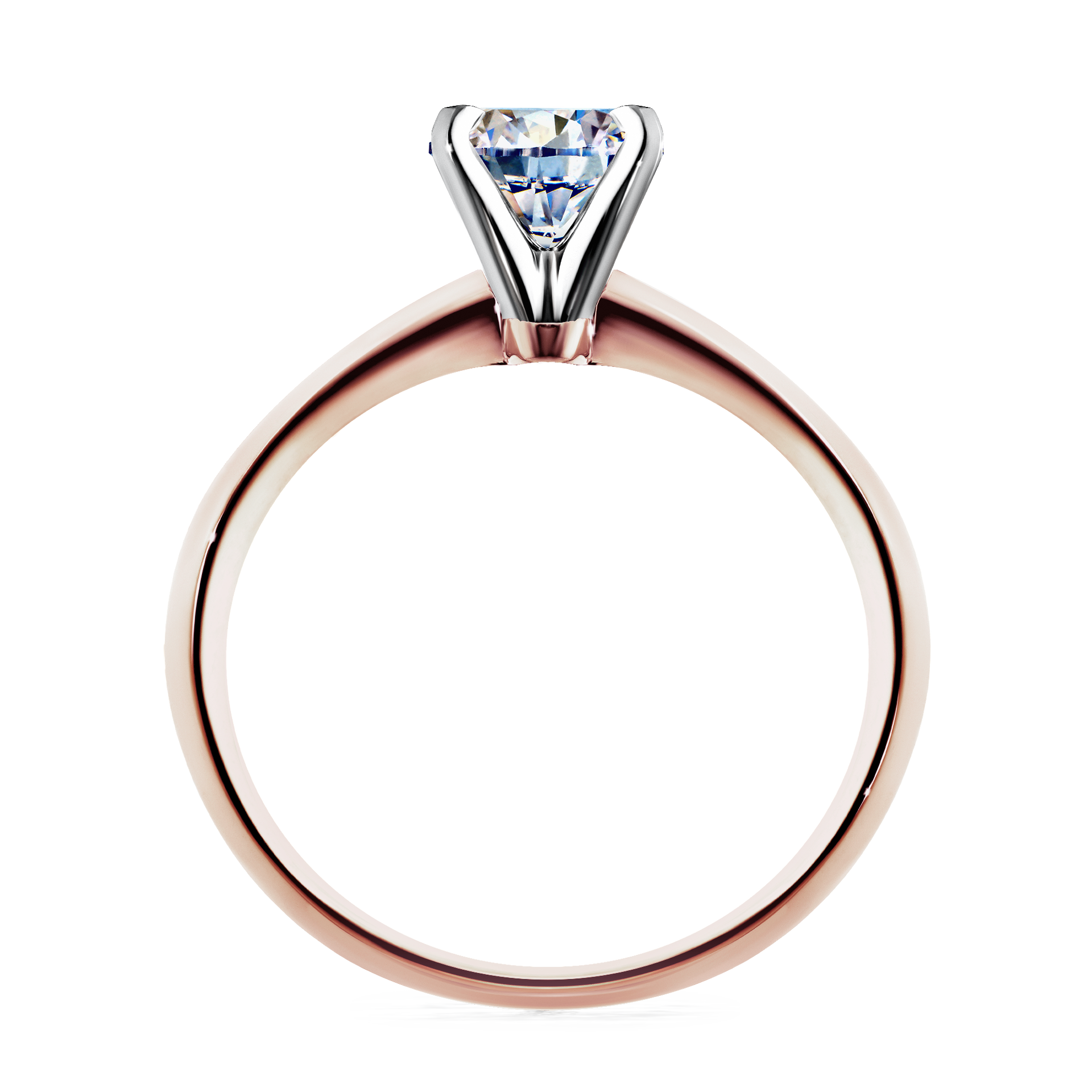 Pierścionek zaręczynowy My Angel z różowego złota z diamentem laboratoryjnym 0,80CT
