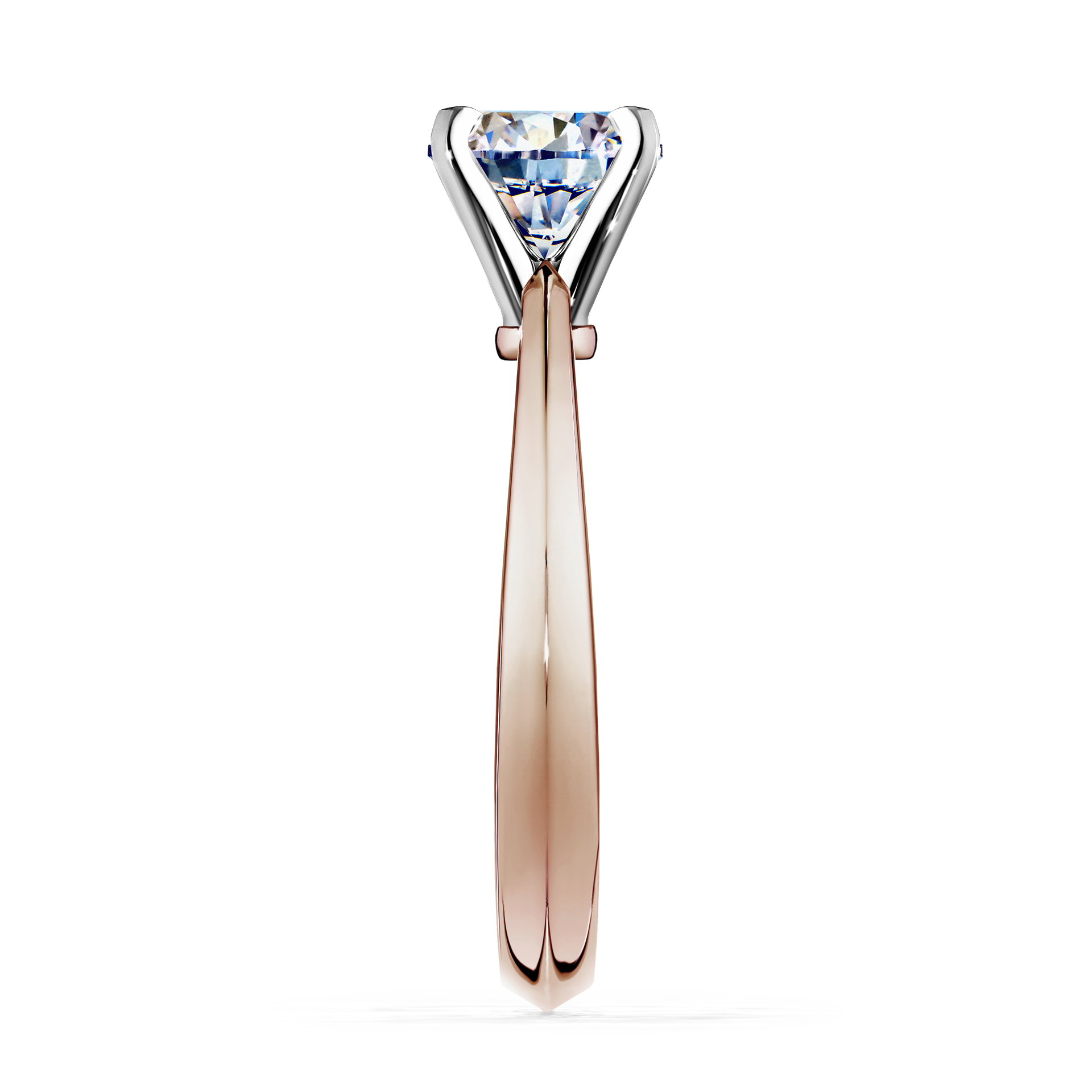 Pierścionek zaręczynowy My Angel z różowego złota z diamentem laboratoryjnym 0,80CT