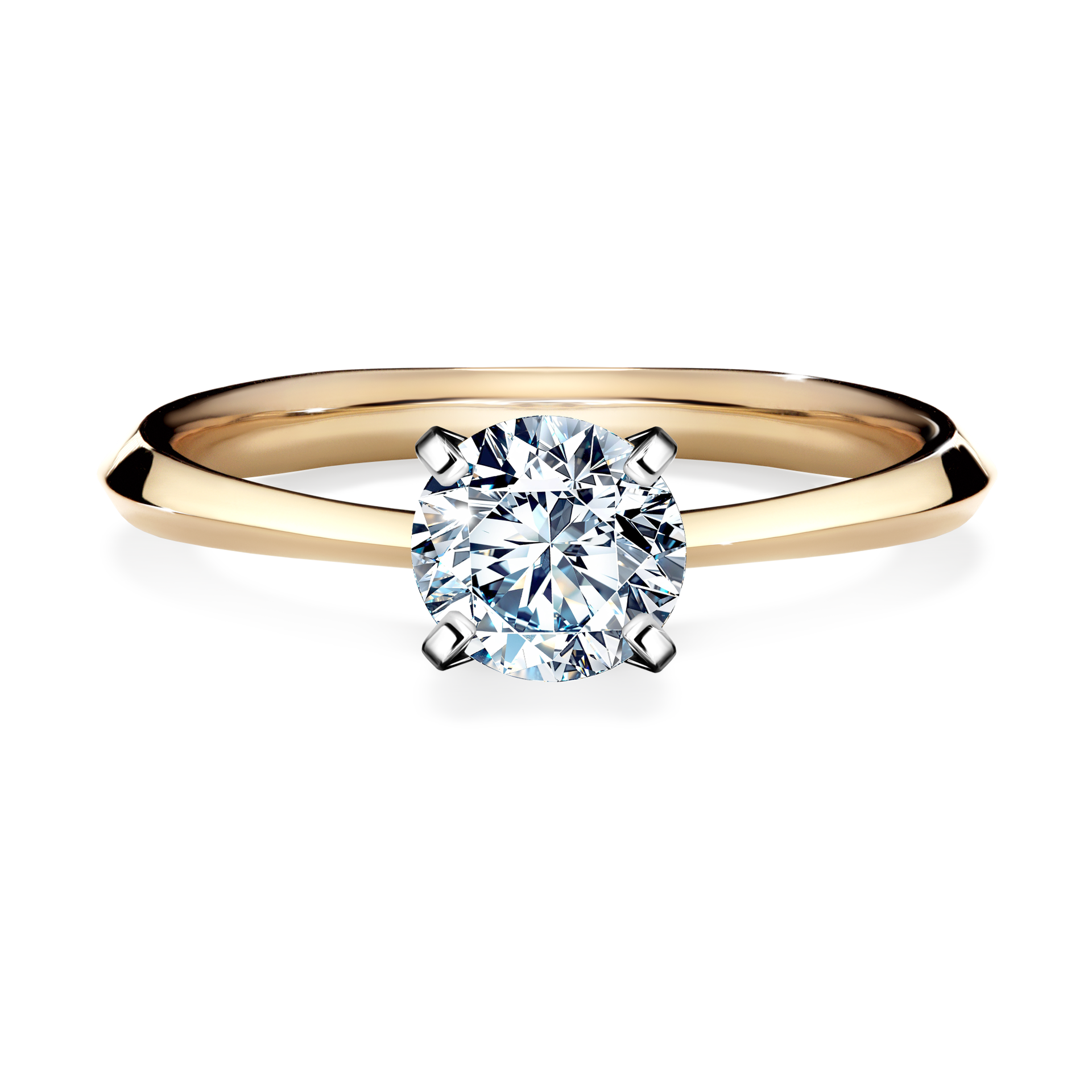 Pierścionek zaręczynowy My Angel z żółtego złota z diamentem naturalnym 0,80CT