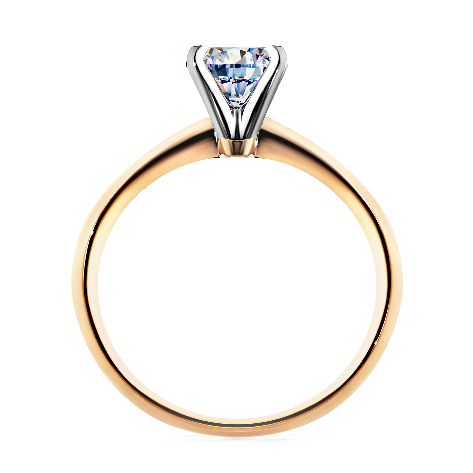 Pierścionek zaręczynowy My Angel z żółtego złota z diamentem naturalnym 0,80CT