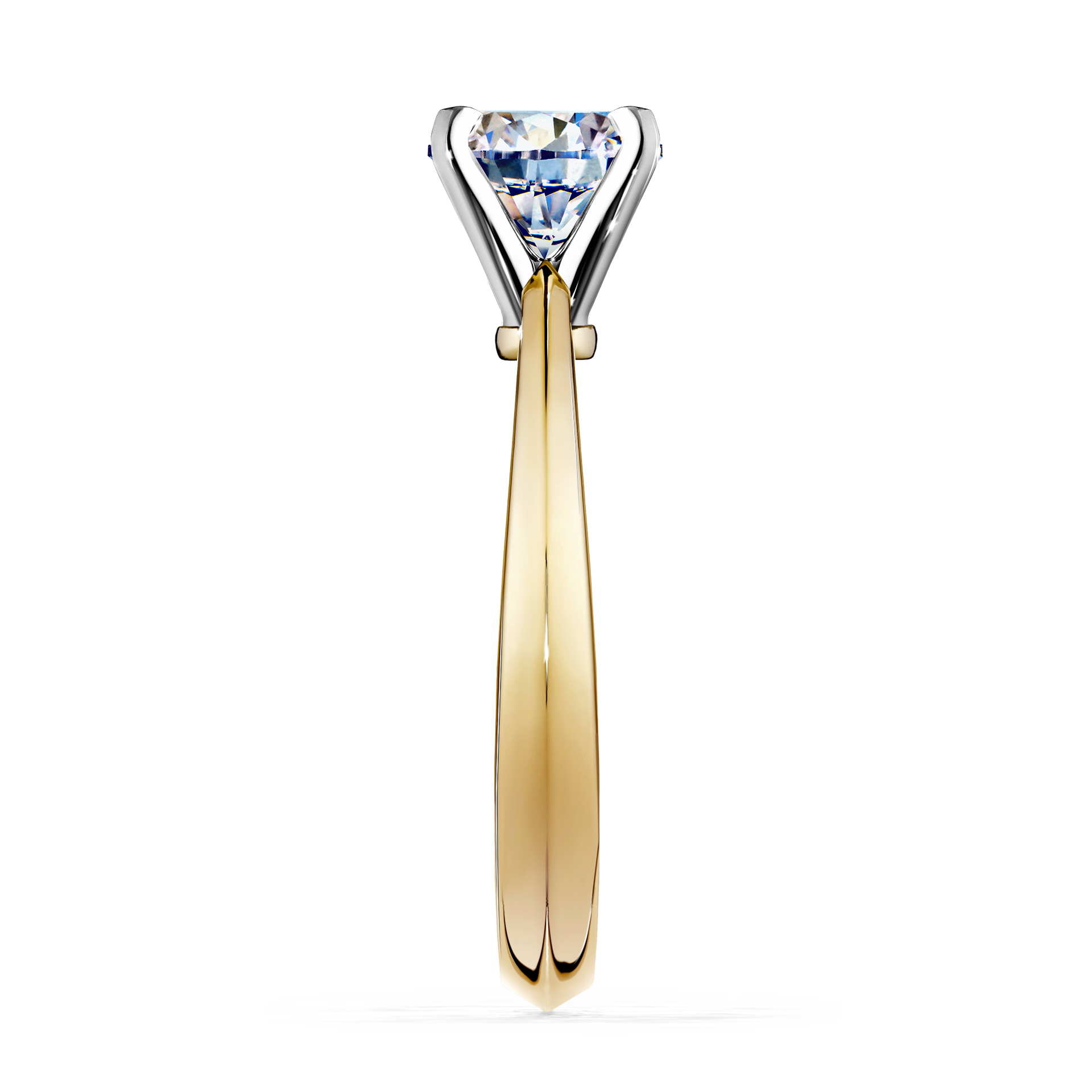 Pierścionek zaręczynowy My Angel z żółtego złota z diamentem naturalnym 0,80CT
