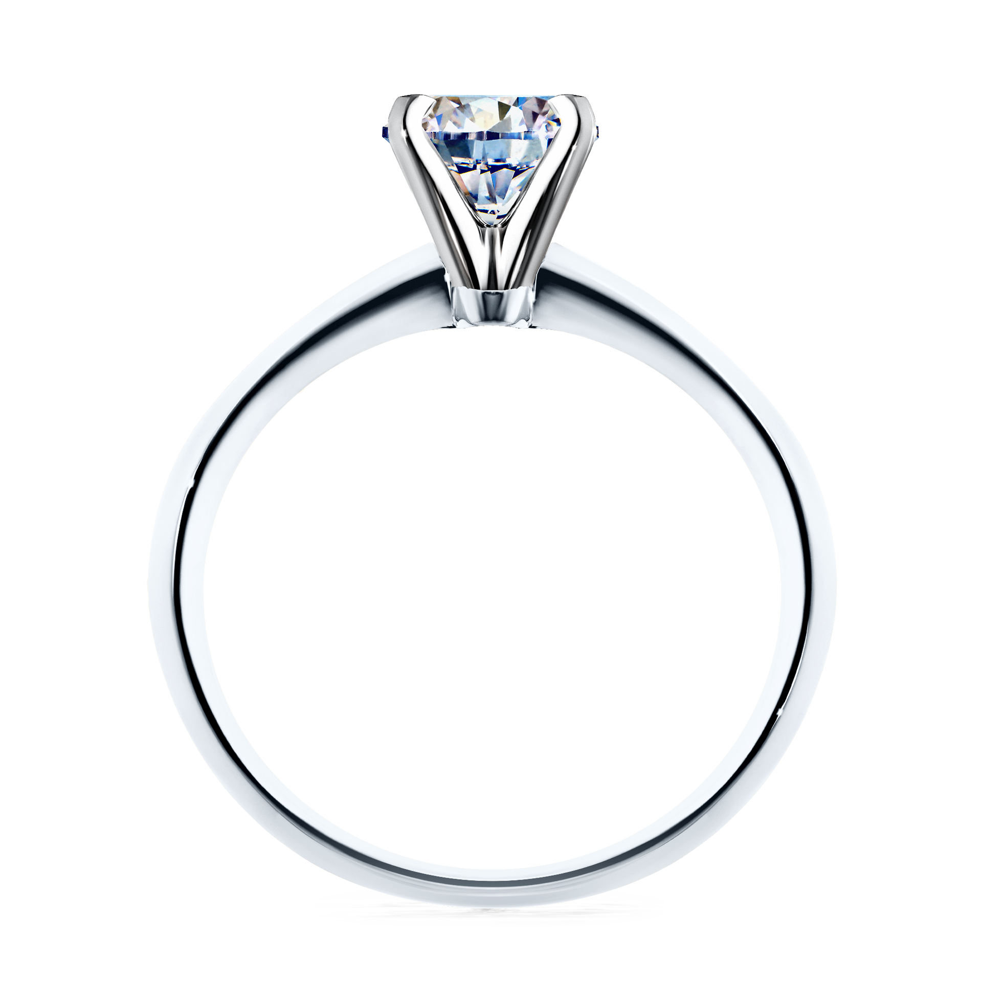 Pierścionek zaręczynowy My Angel z białego złota z diamentem naturalnym 1,00CT