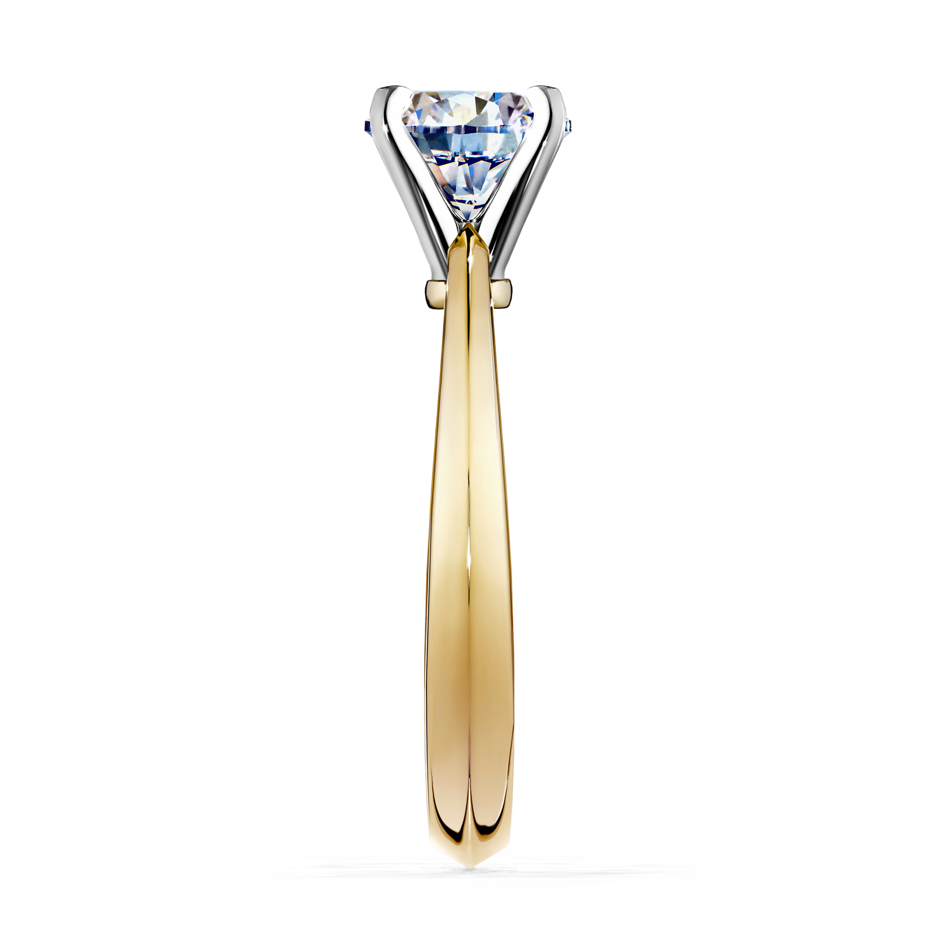 Pierścionek zaręczynowy My Angel z żółtego złota z diamentem laboratoryjnym 1,00CT